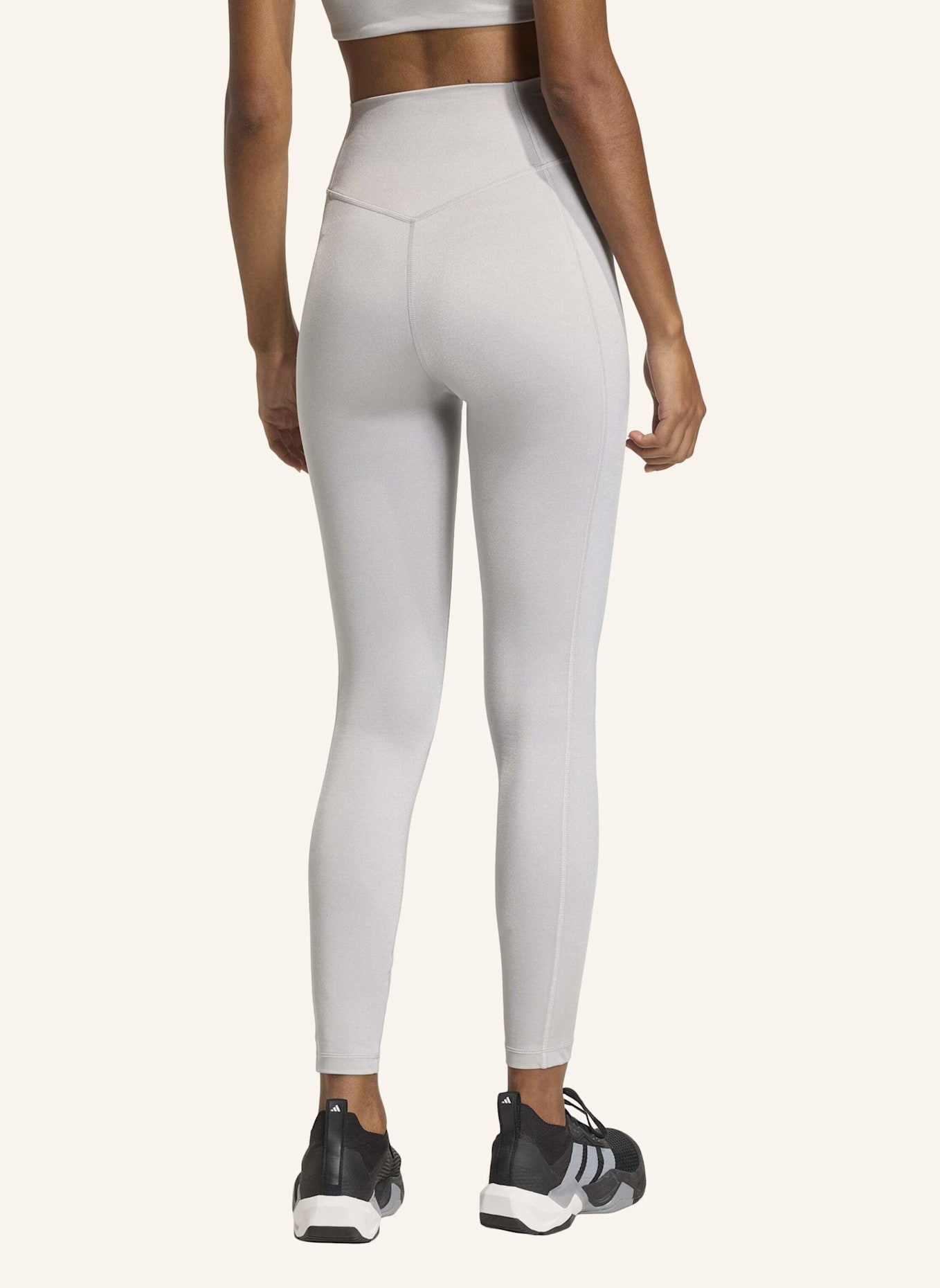 adidas OPTIME ESSENTIALS WORKOUT SHINE 7/8-LEGGINGS: GRAU