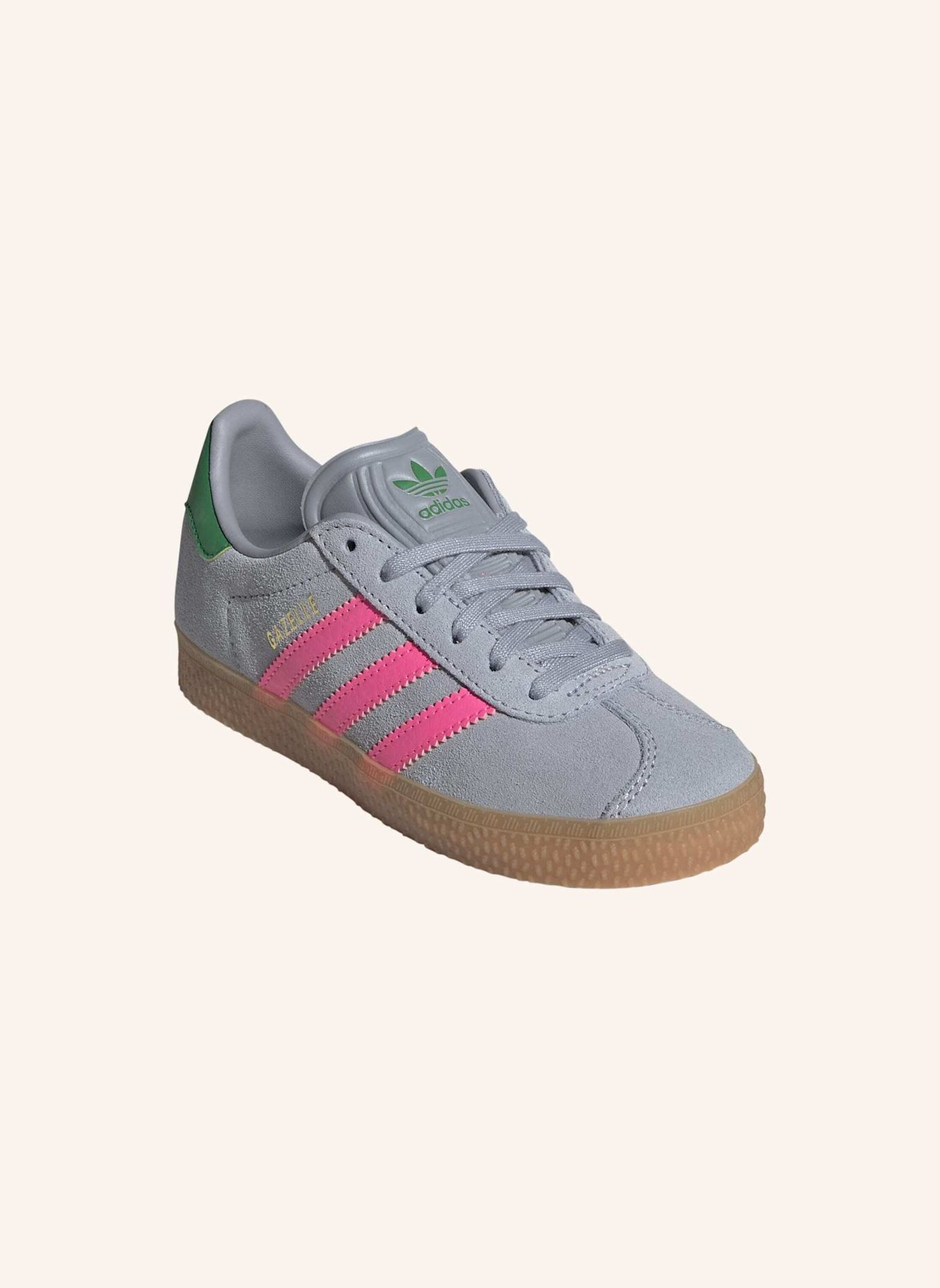 adidas Originals Sneaker GAZELLE: GRAU/ ROSA/ GRÜN