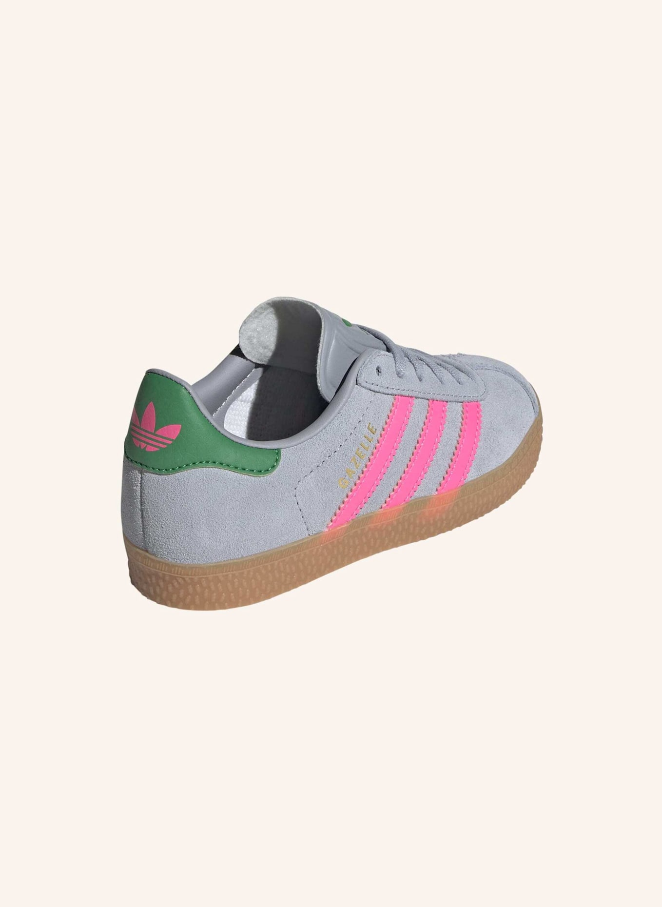 adidas Originals Sneaker GAZELLE: GRAU/ ROSA/ GRÜN