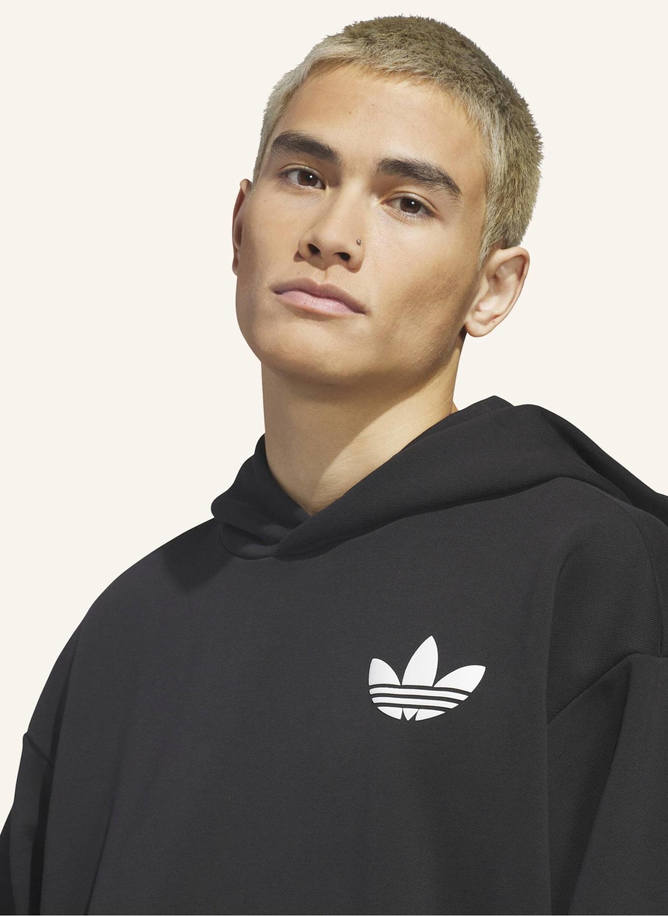 adidas Originals WORLD WIDE HOOPS HOODIE: SCHWARZ