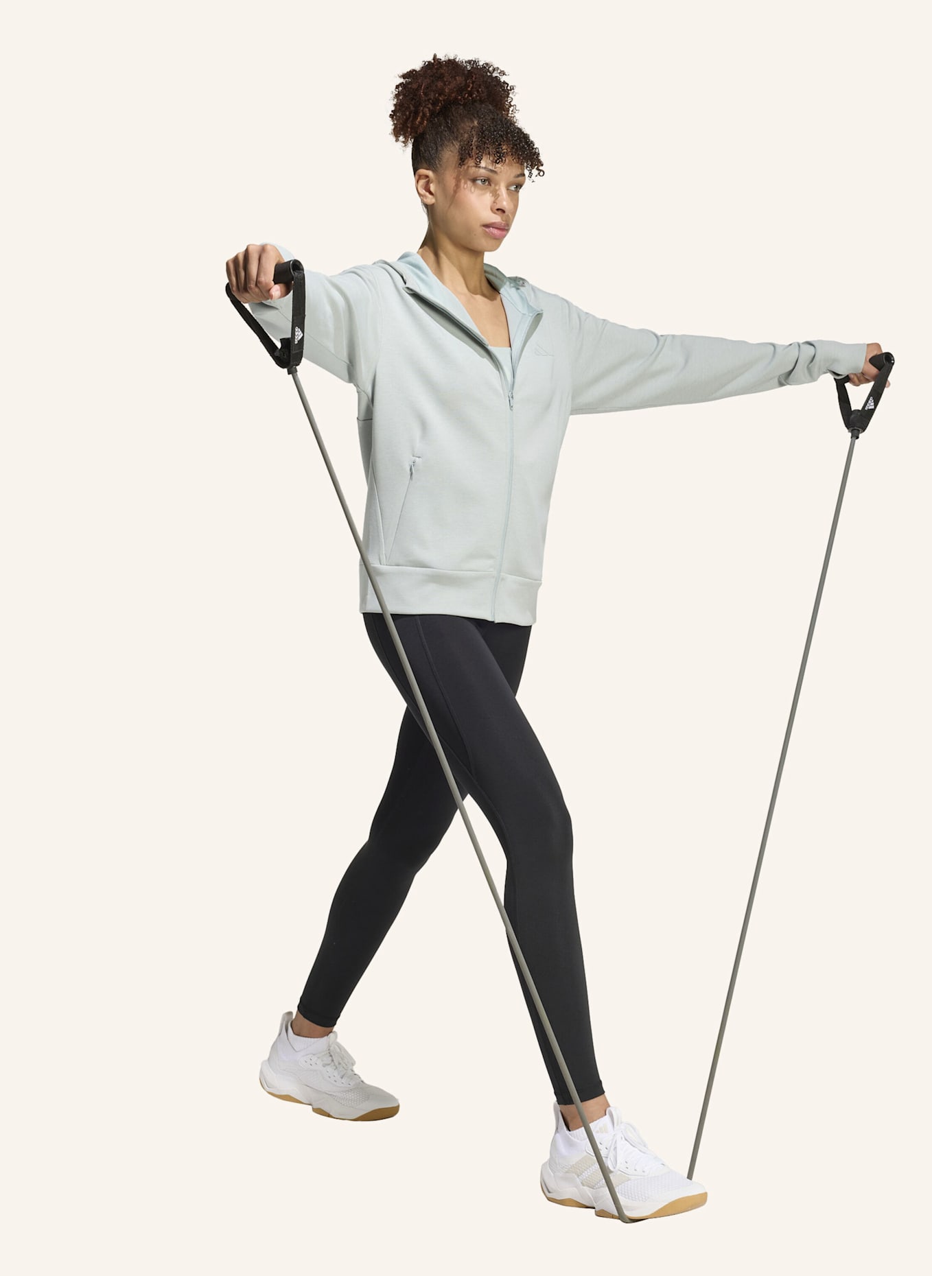 adidas DESIGNED 4 TRAINING KAPUZENJACKE: GRÜN