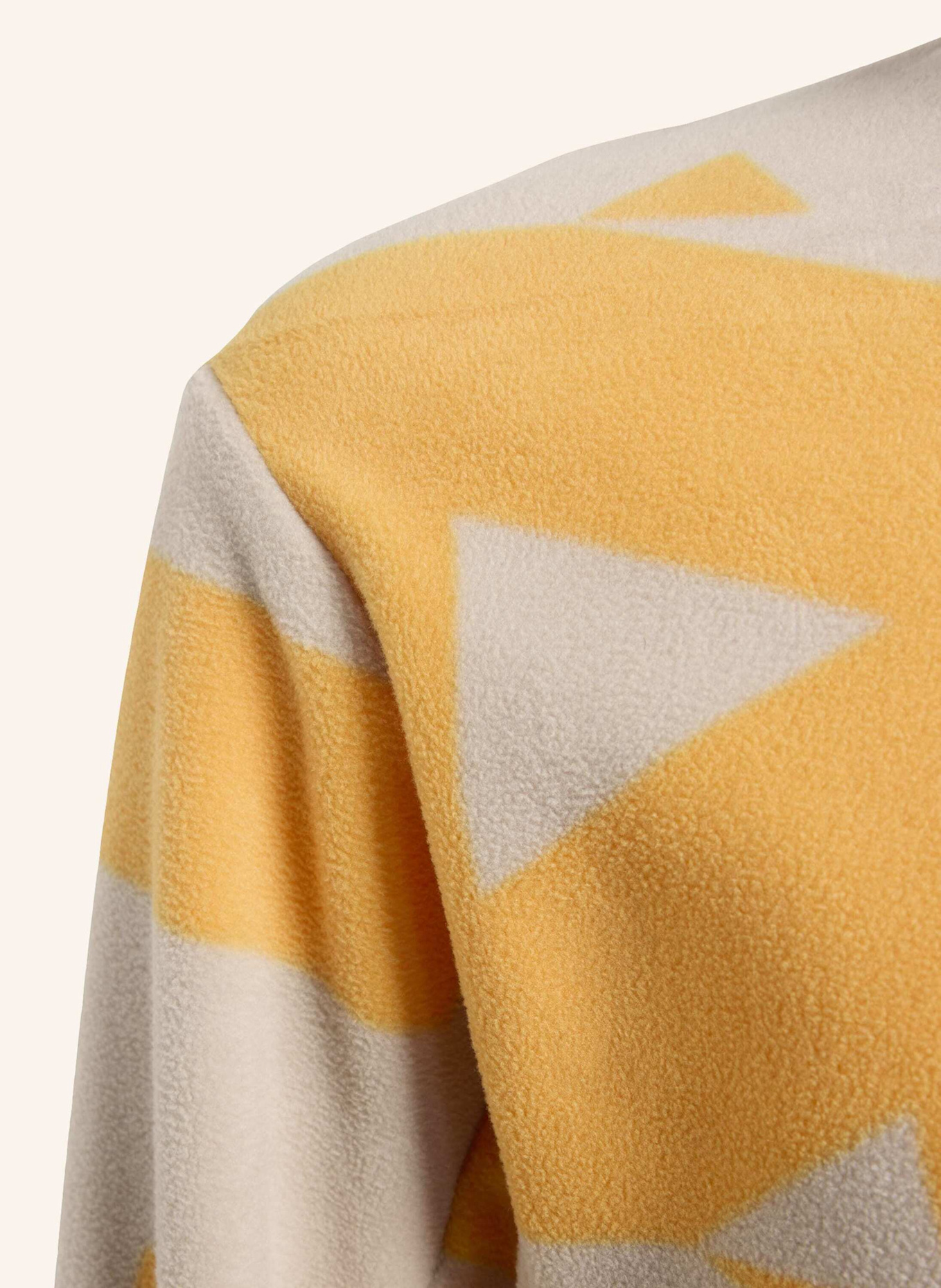 adidas TERREX TERREX MULTI PRINTED KIDS FLEECEJACKE, DURCHGEHENDER REISSVERSCHLUSS: TAUPE/ ORANGE