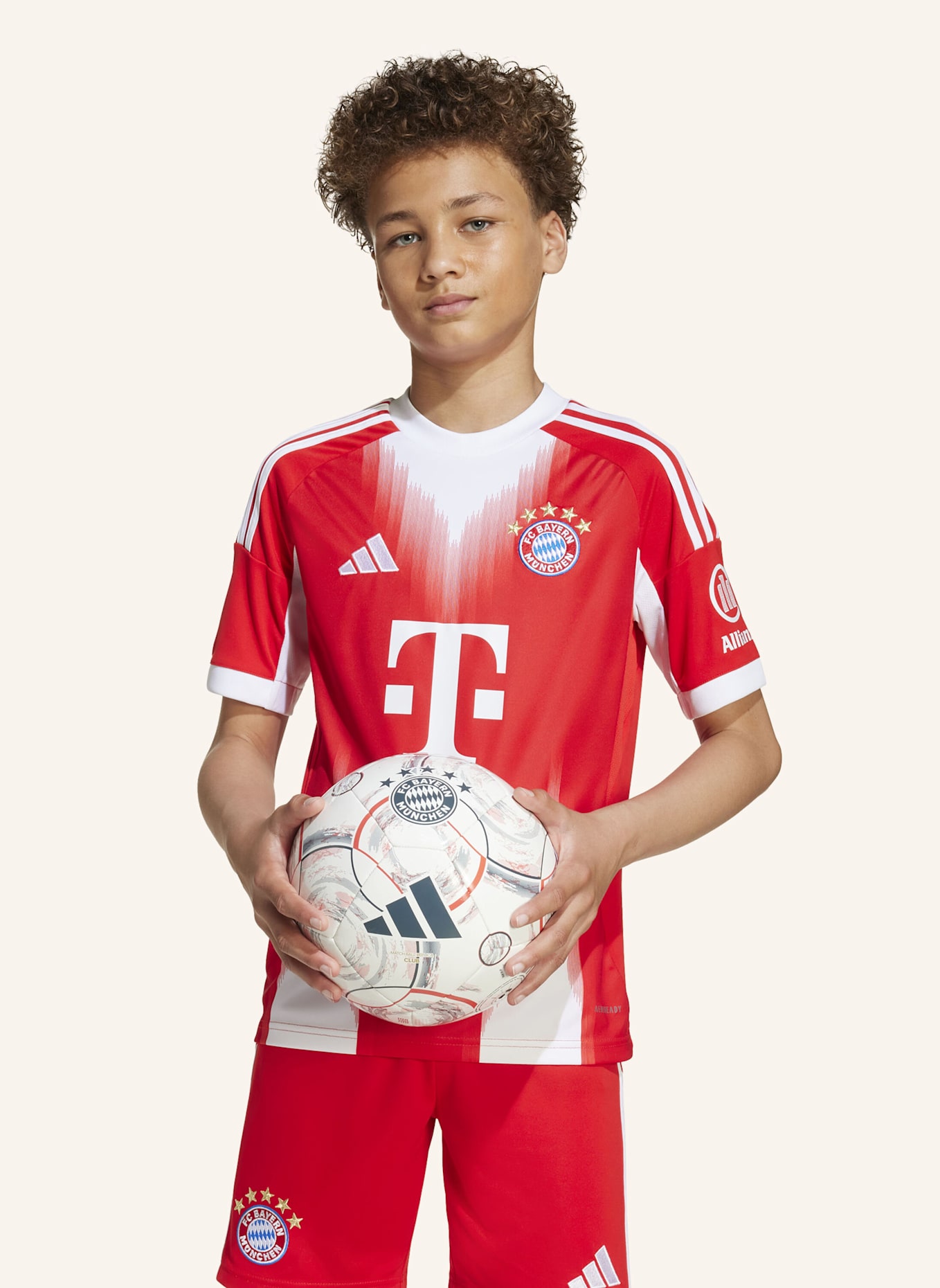adidas FC BAYERN MÜNCHEN 25/26 KIDS HEIMTRIKOT: ROT