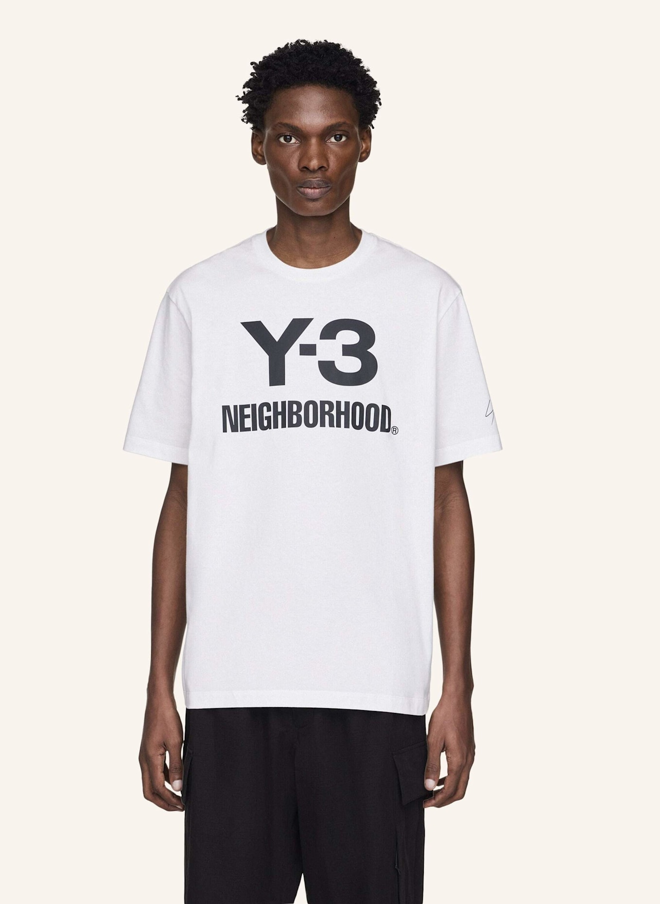 Y-3 Y-3 NBHD LOGO T-SHIRT: WEISS