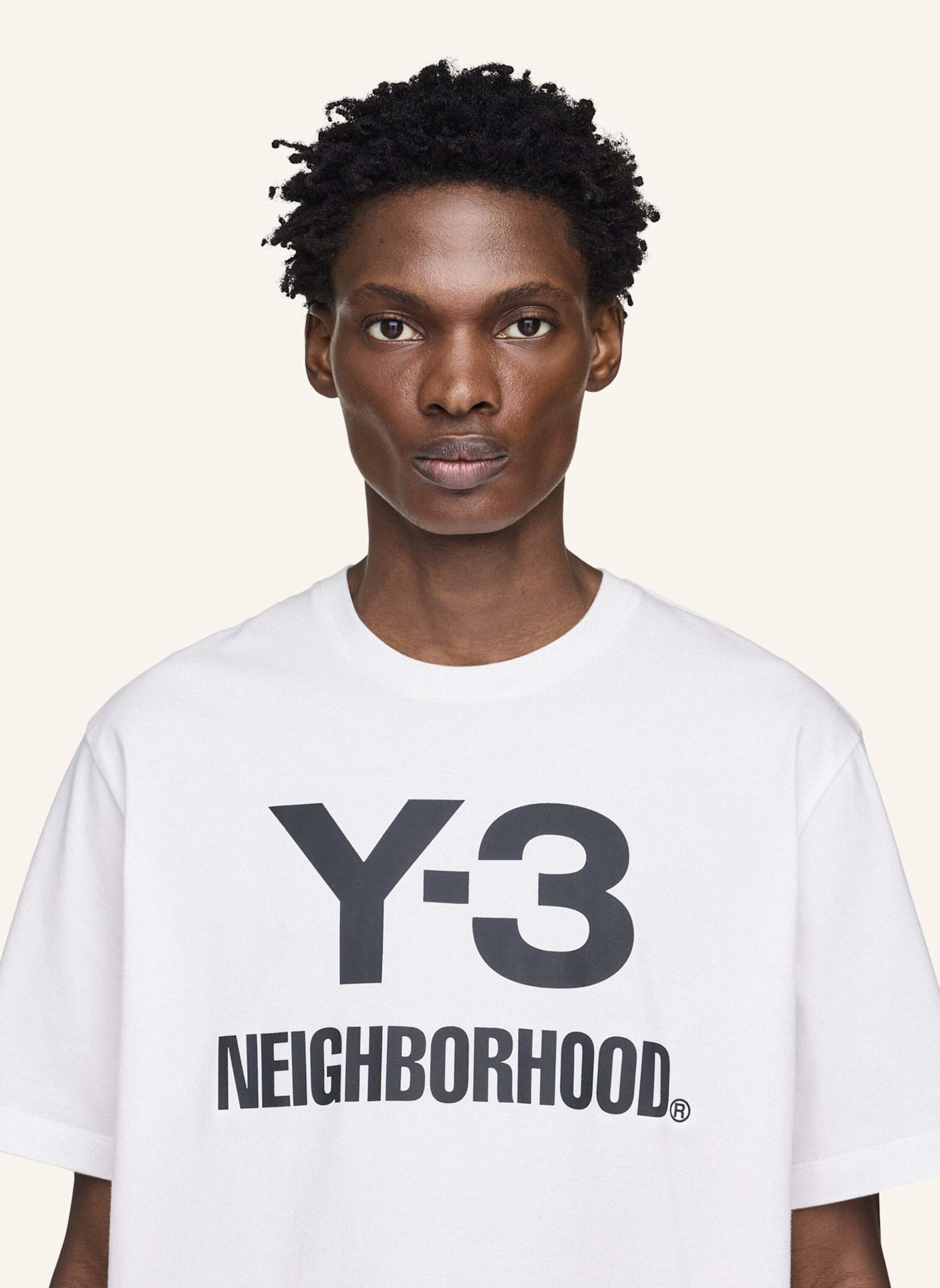 Y-3 Y-3 NBHD LOGO T-SHIRT: WEISS