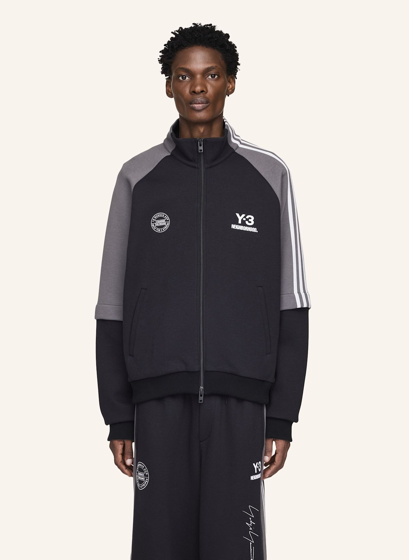 Y-3 Y-3 NBHD TRAININGSJACKE: SCHWARZ