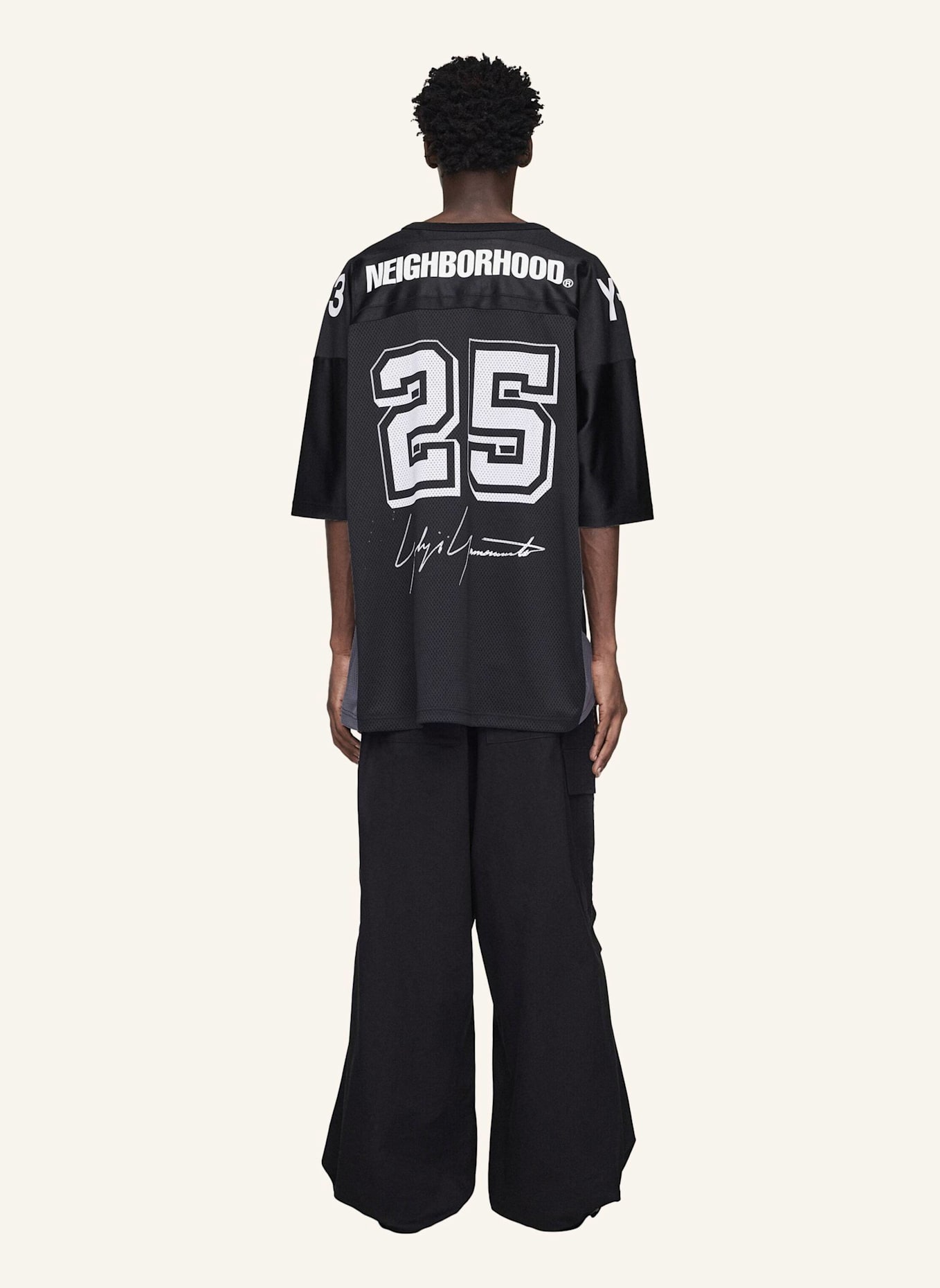 Y-3 Y-3 NBHD FUSSBALLTRIKOT: SCHWARZ