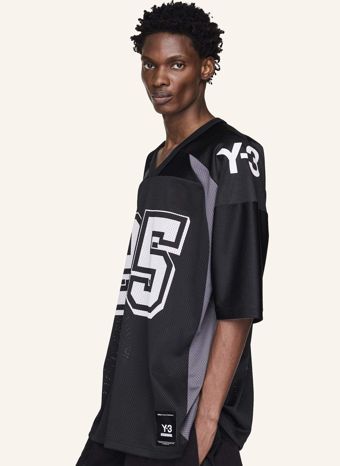 Y-3 Y-3 NBHD FUSSBALLTRIKOT: SCHWARZ