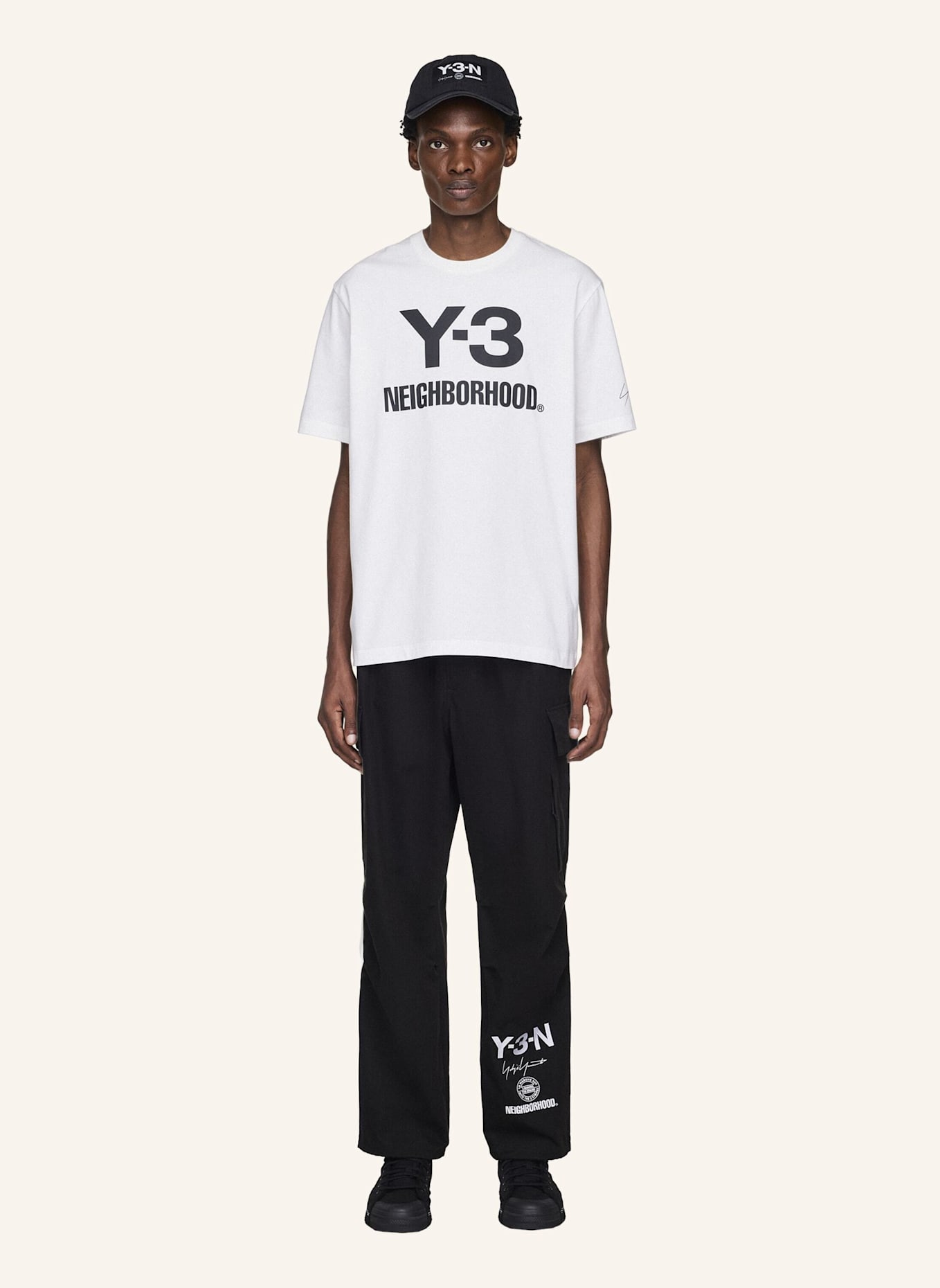 Y-3 Y-3 NBHD CARGOHOSE: SCHWARZ
