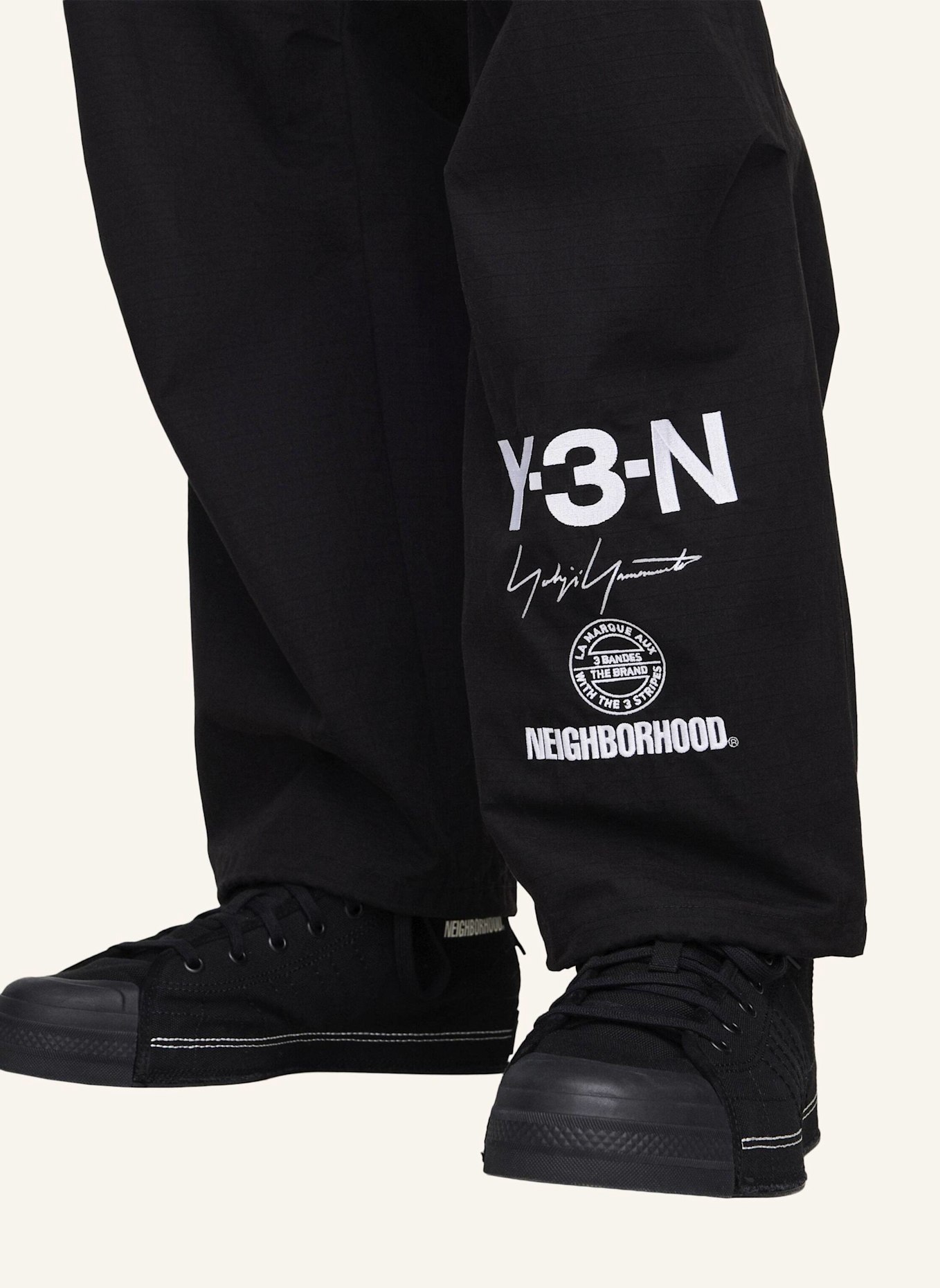 Y-3 Y-3 NBHD CARGOHOSE: SCHWARZ