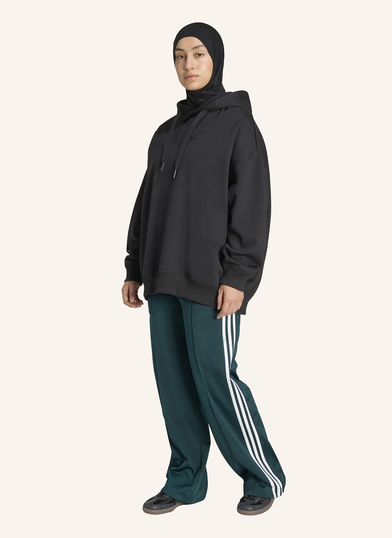 adidas Originals Track Pants FB LOOSE: GRÜN/ WEISS