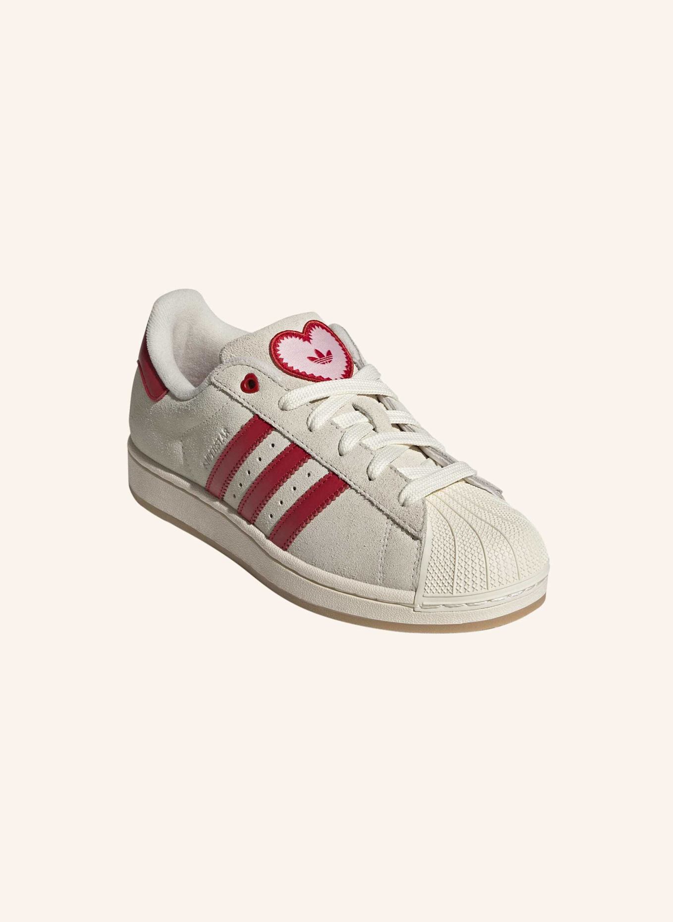 adidas Originals SUPERSTAR II SCHUH: WEISS/ ROT/ ROSA