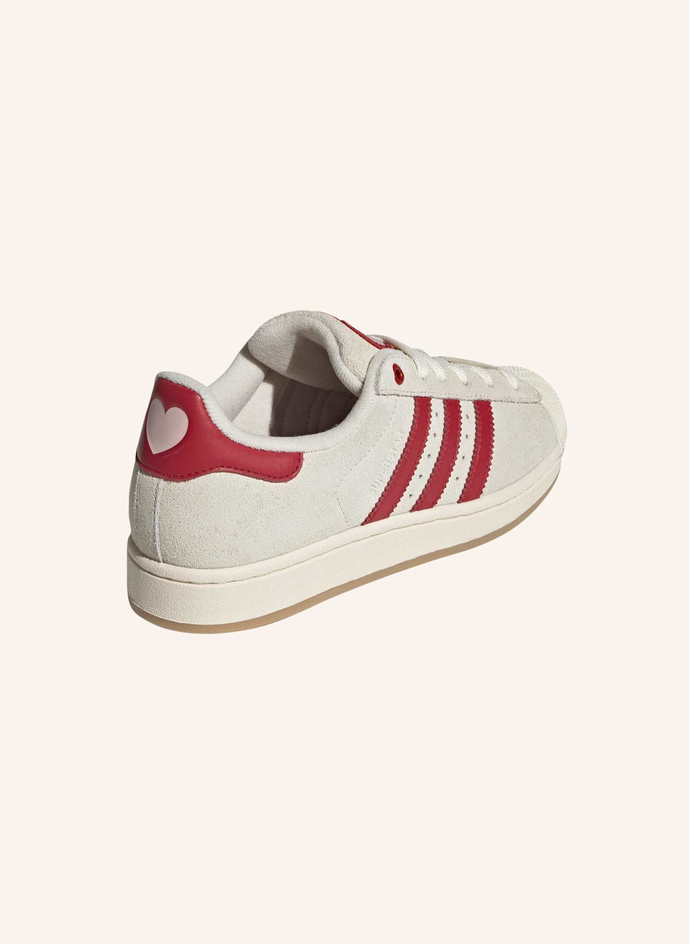 adidas Originals SUPERSTAR II SCHUH: WEISS/ ROT/ ROSA