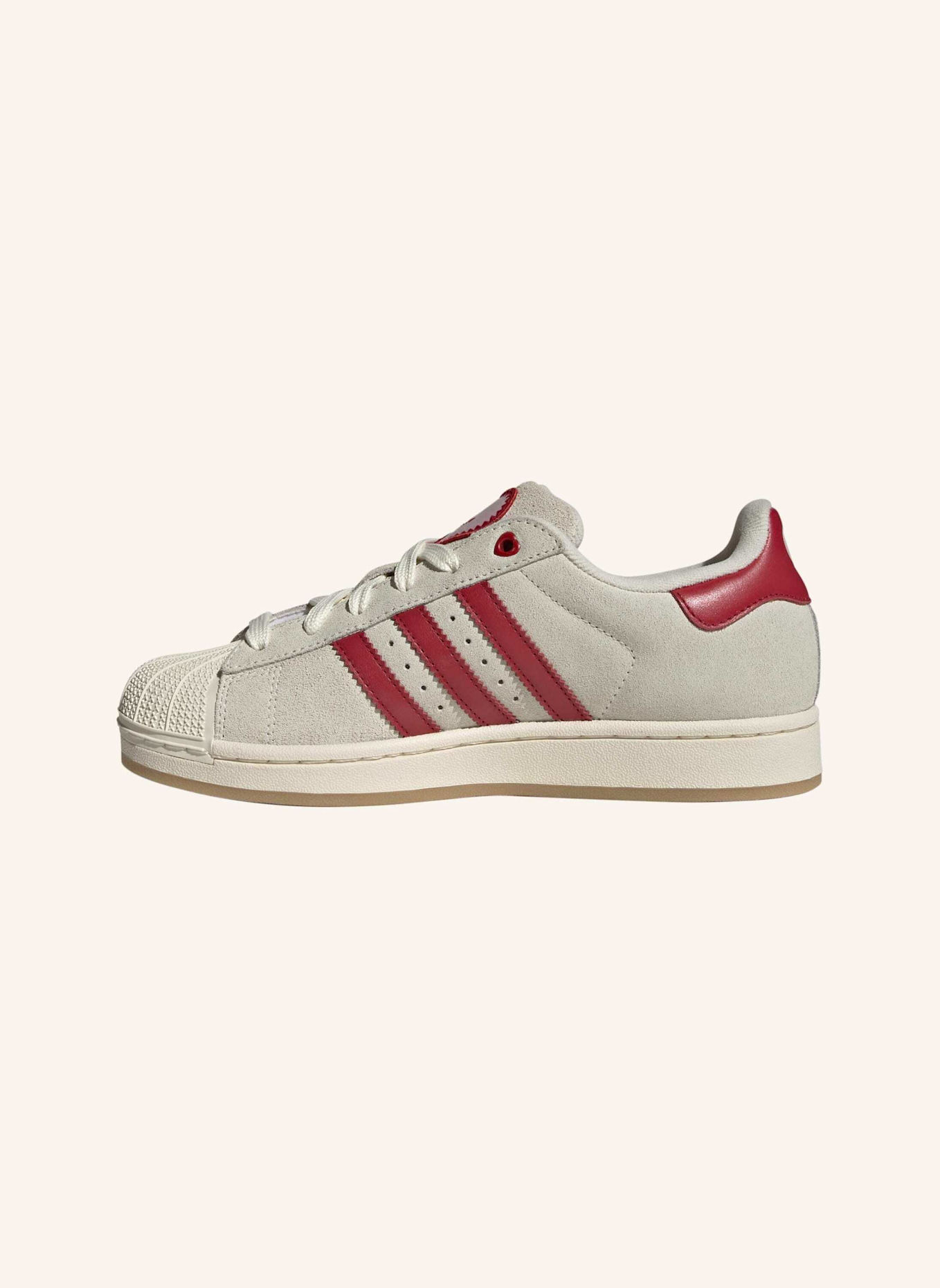 adidas Originals SUPERSTAR II SCHUH: WEISS/ ROT/ ROSA
