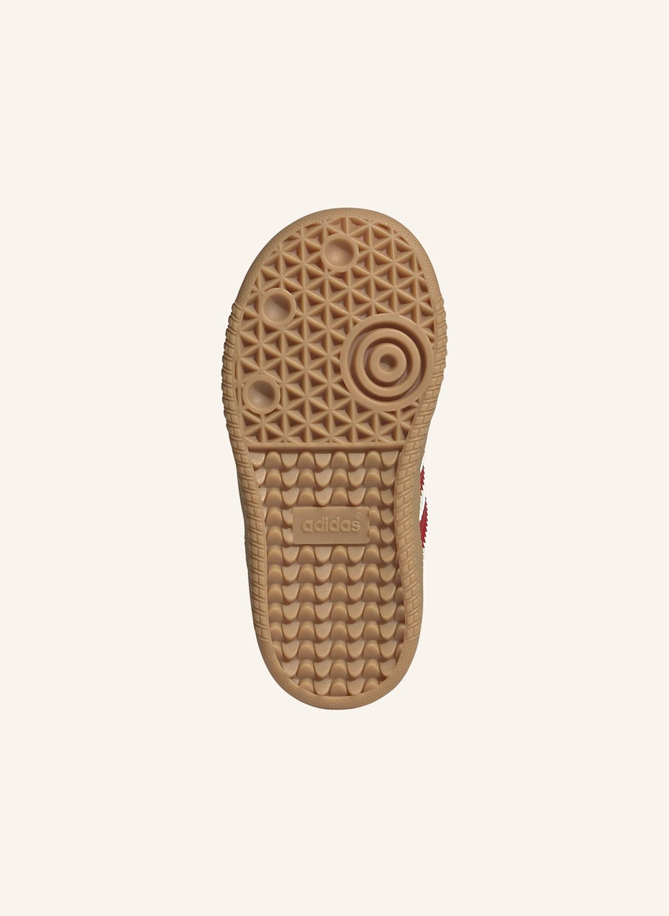 adidas Originals SAMBA OG COMFORT CLOSURE ELASTIC LACE SCHUH: WEISS/ ROT/ BEIGE