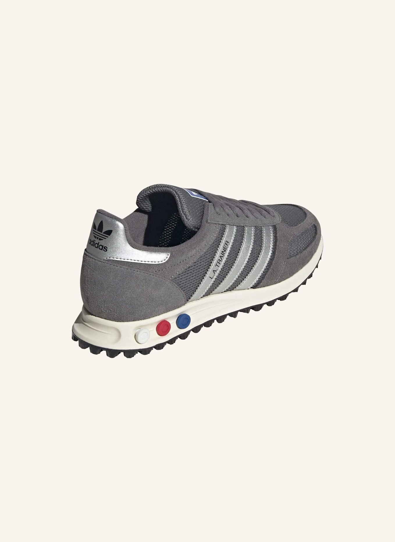 adidas Originals LA TRAINER OG SHOES: GRAU/ SILBER/ WEISS