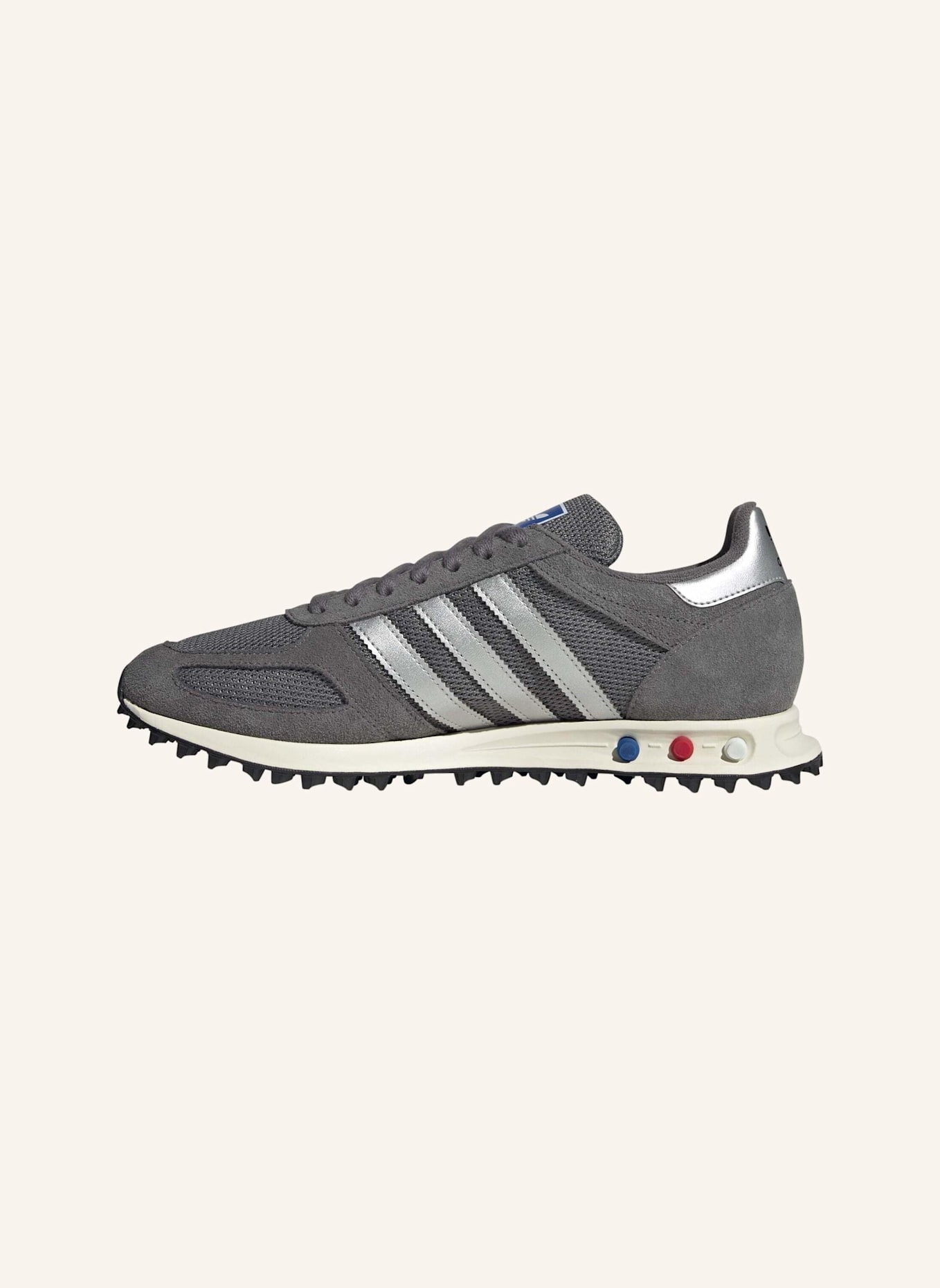 adidas Originals LA TRAINER OG SHOES: GRAU/ SILBER/ WEISS