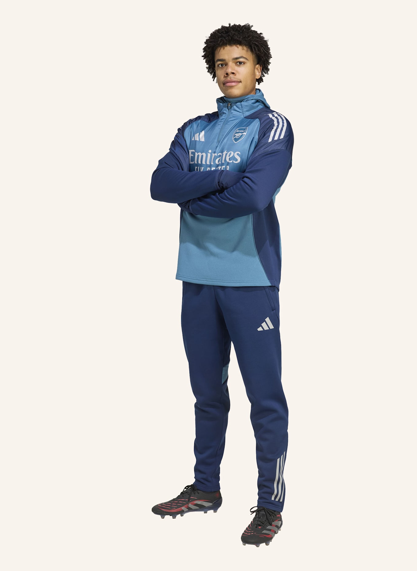 adidas ARSENAL TIRO 25 COMPETITION OBERTEIL, WINTERFEST: BLAU