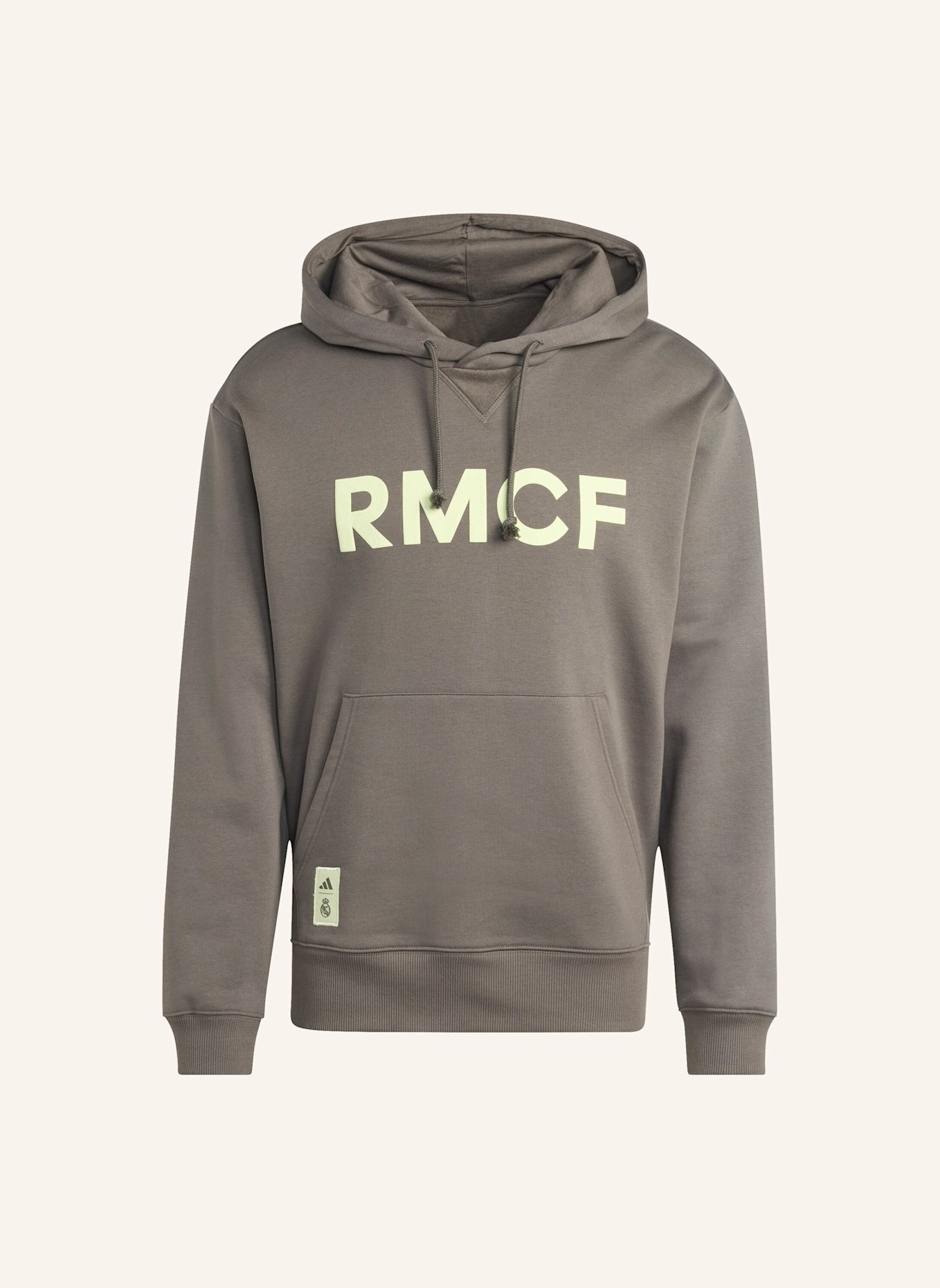 adidas REAL MADRID SEASONAL HOODIE: GRAU/ GRÜN