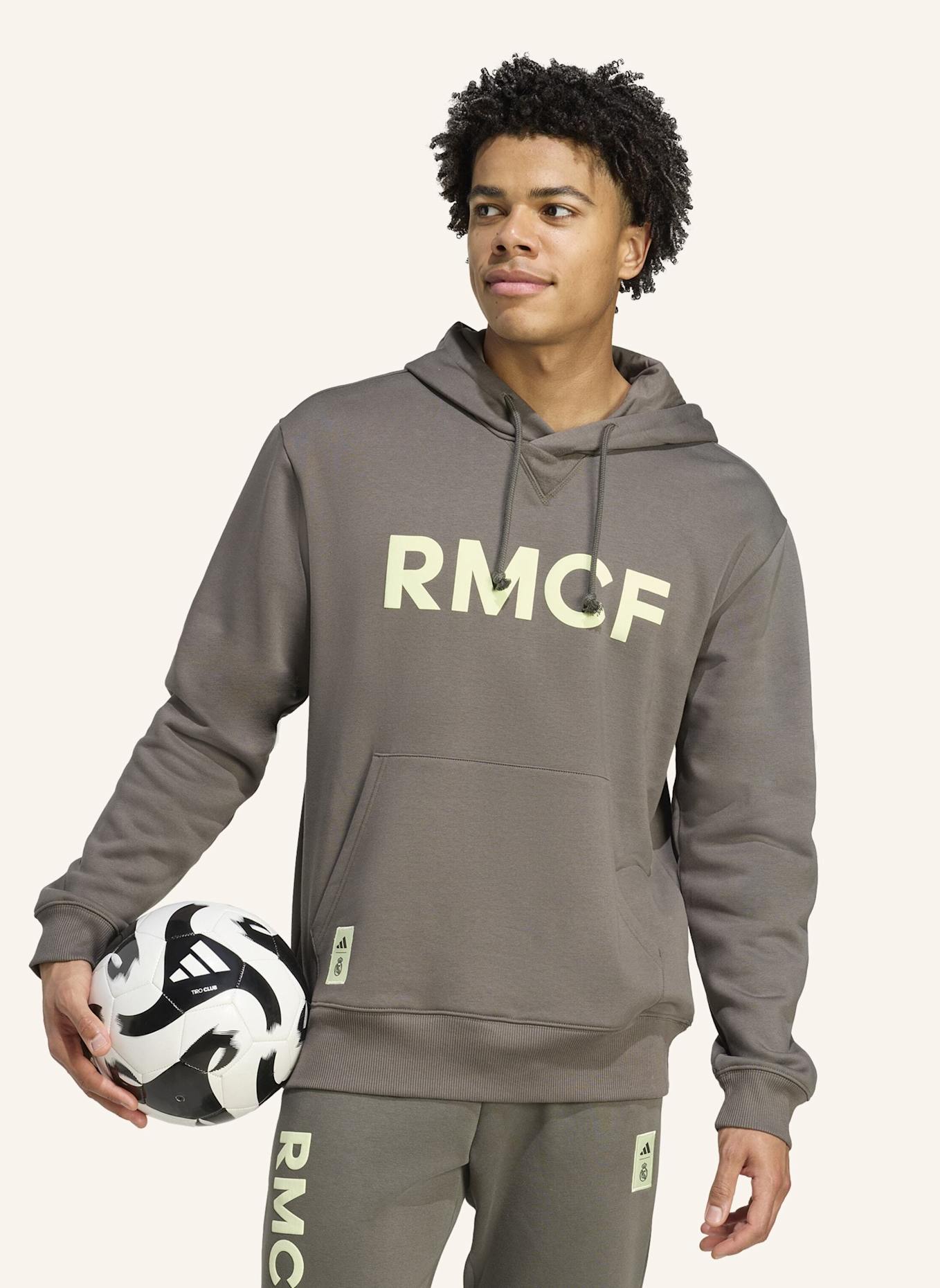 adidas REAL MADRID SEASONAL HOODIE: GRAU/ GRÜN