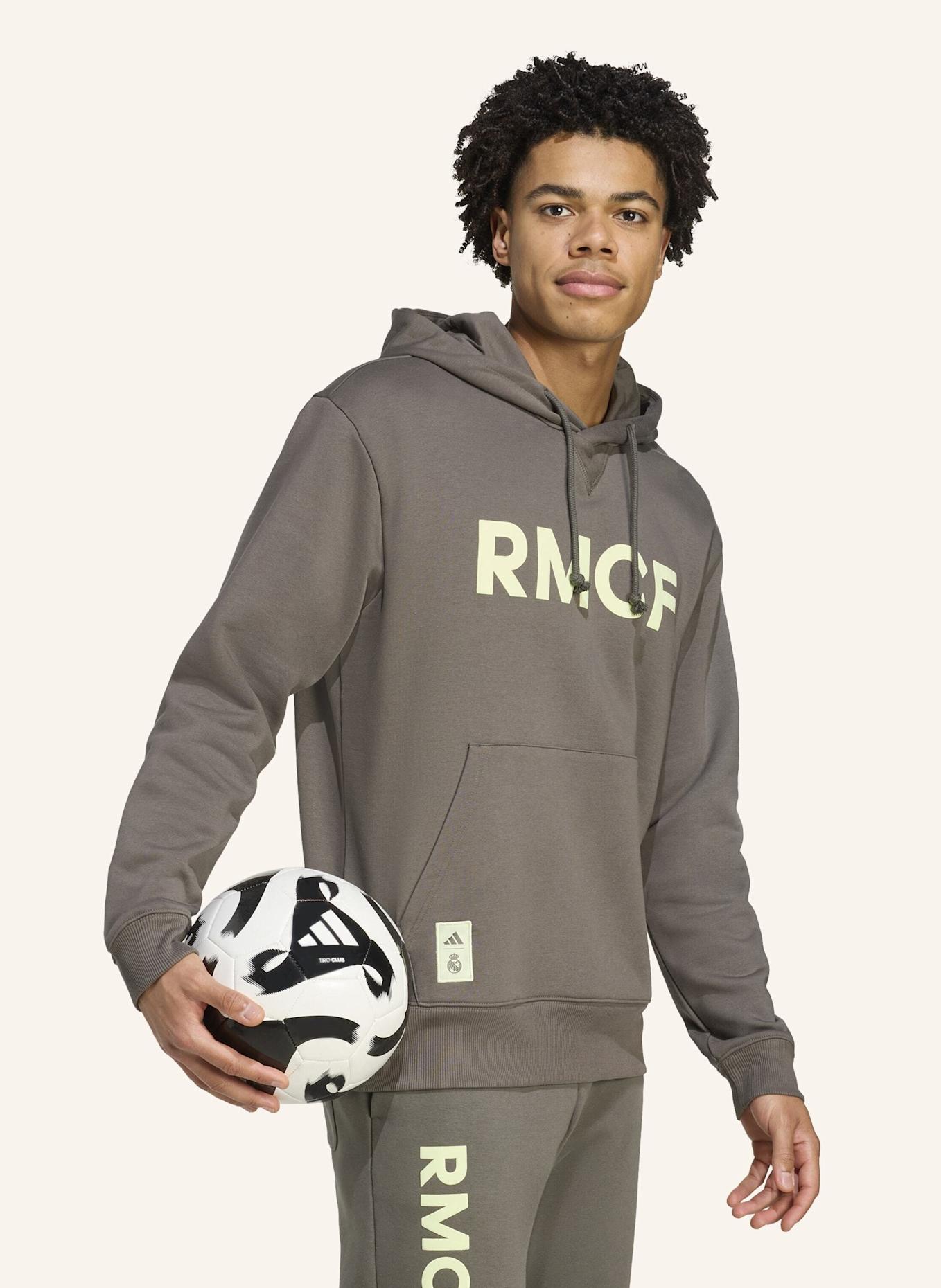 adidas REAL MADRID SEASONAL HOODIE: GRAU/ GRÜN