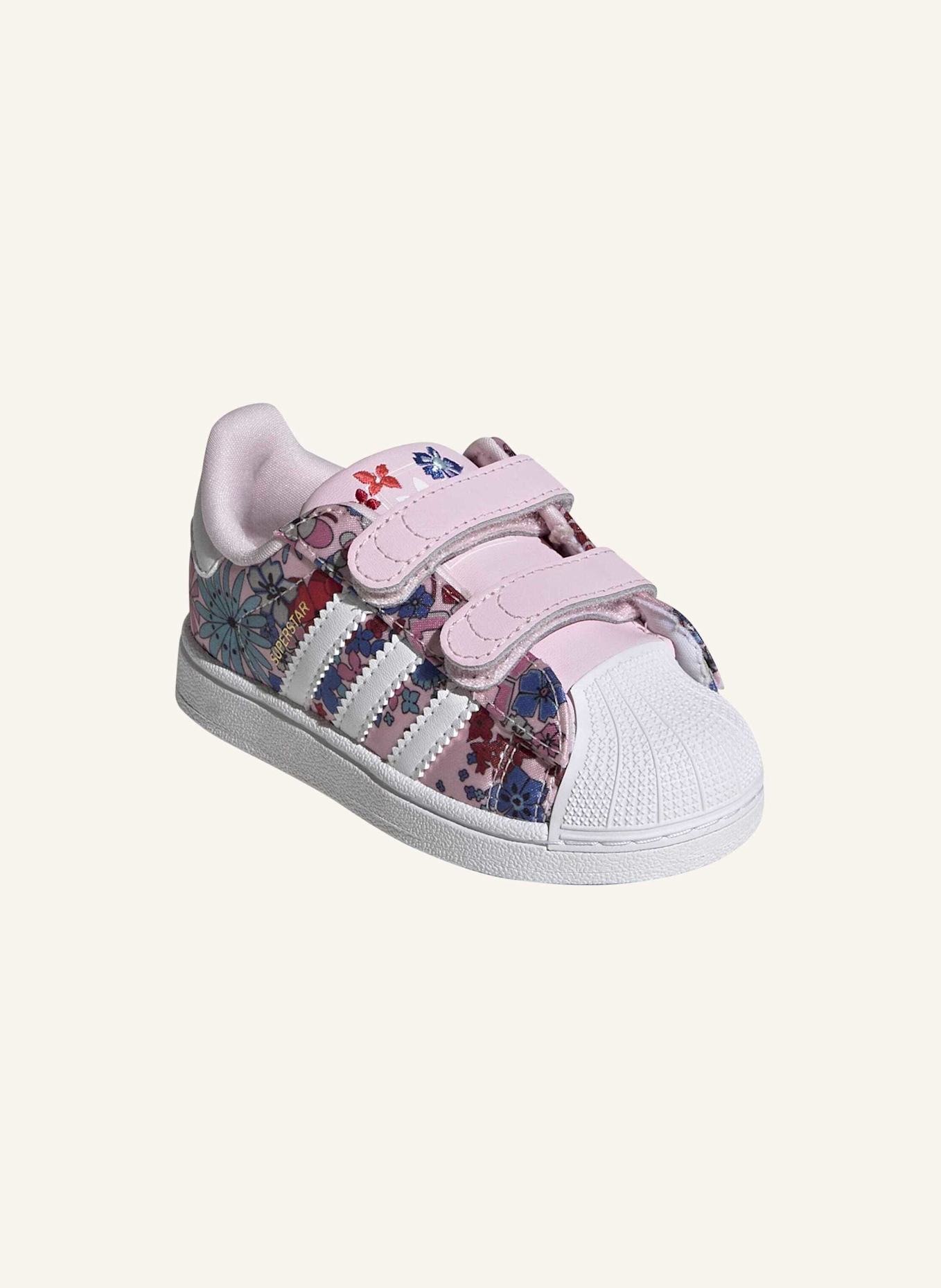 adidas Originals ADIDAS LIBERTY LONDON SUPERSTAR II COMFORT CLOSURE SCHUH: ROSA/ WEISS