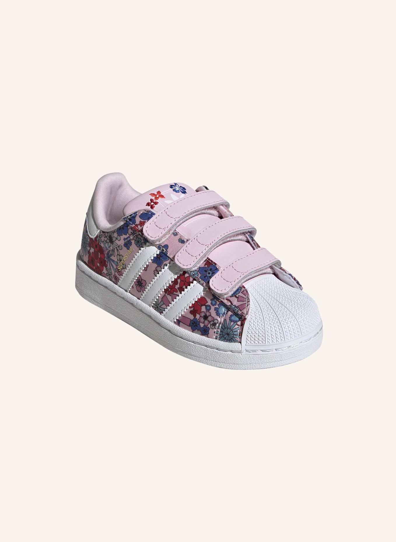 adidas Originals ADIDAS LIBERTY LONDON SUPERSTAR II COMFORT CLOSURE SCHUH: ROSA/ WEISS