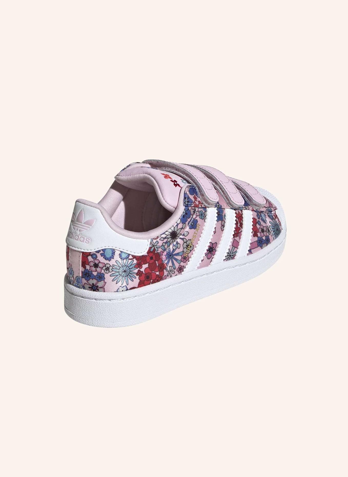 adidas Originals ADIDAS LIBERTY LONDON SUPERSTAR II COMFORT CLOSURE SCHUH: ROSA/ WEISS
