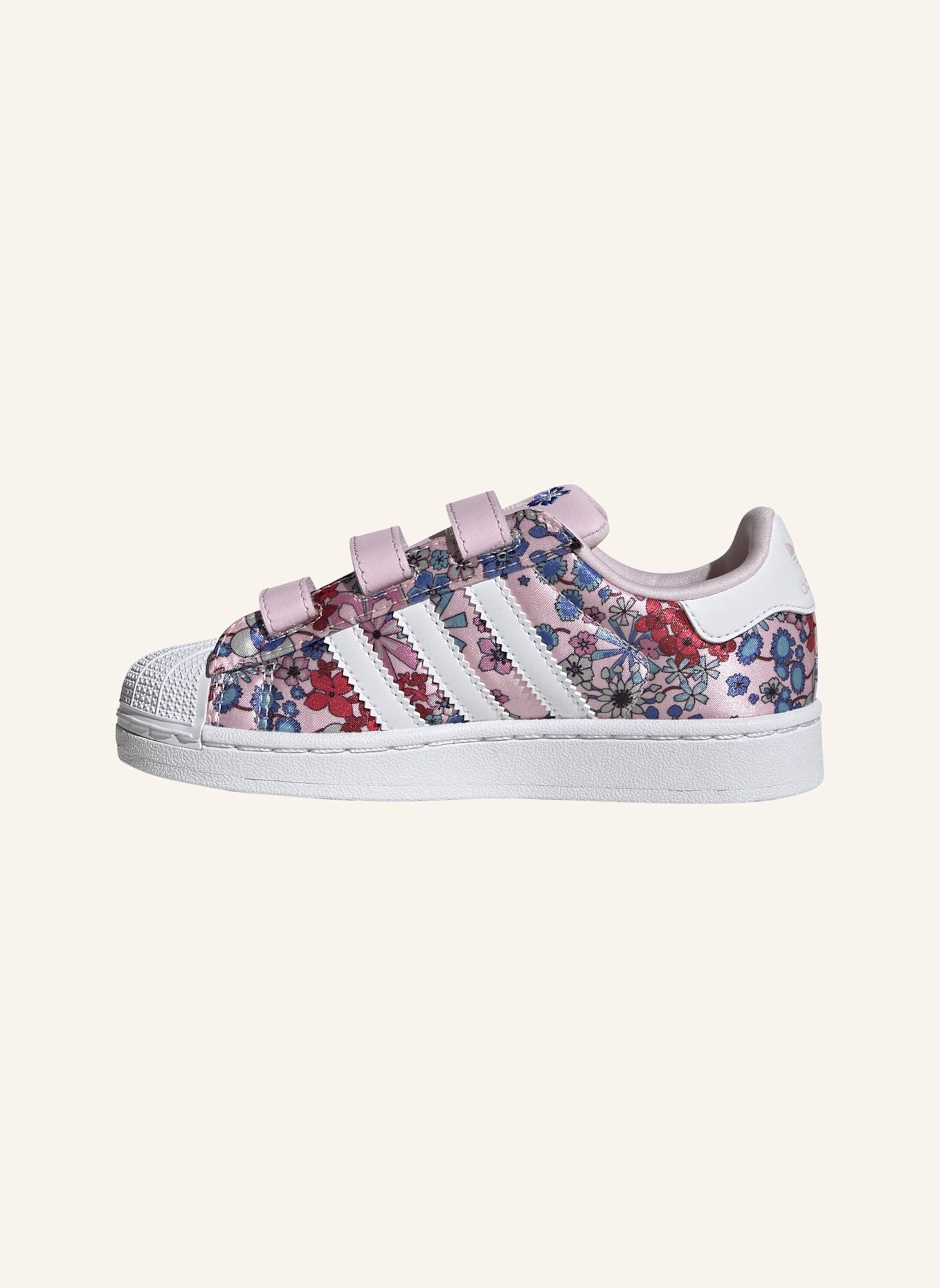 adidas Originals ADIDAS LIBERTY LONDON SUPERSTAR II COMFORT CLOSURE SCHUH: ROSA/ WEISS