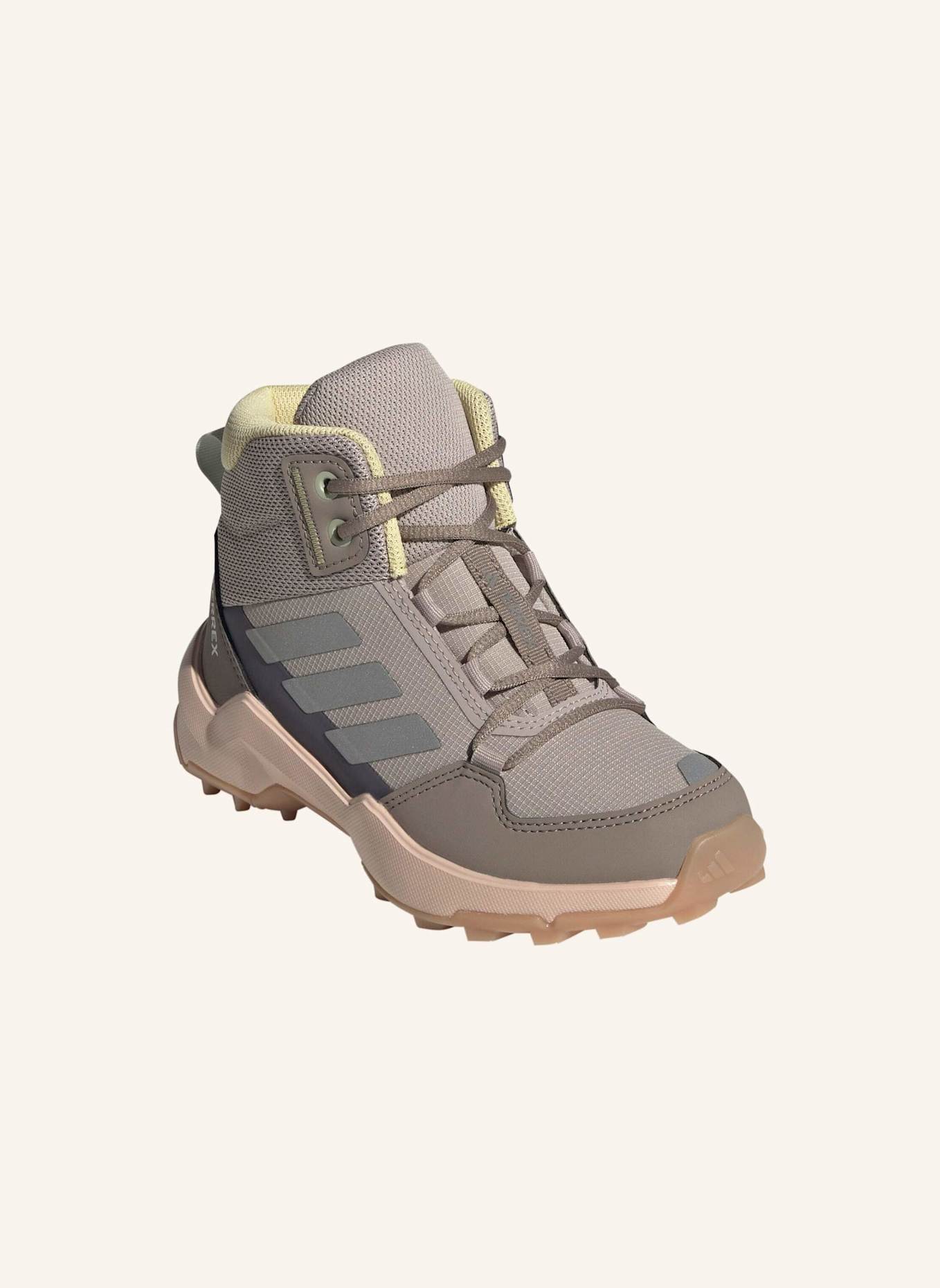 adidas TERREX TERREX AX4R MID WANDERSCHUH: BEIGE/ SILBER/ ORANGE
