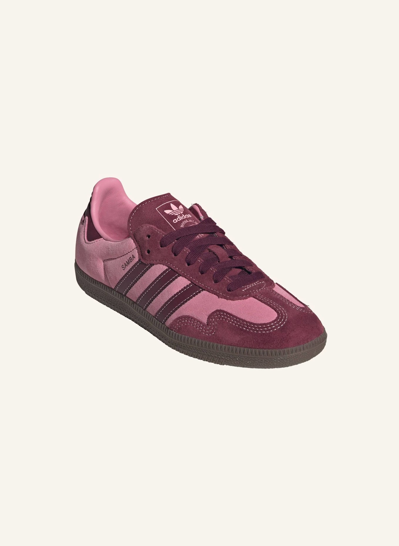 adidas Originals SAMBA OG SCHUH: ROSA/ ROT/ BEIGE
