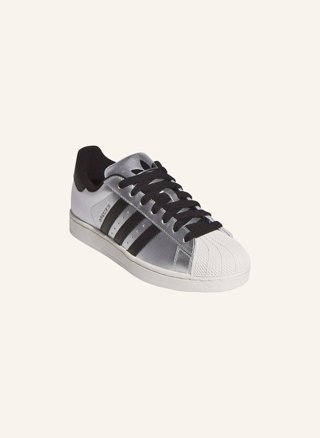 adidas Originals SUPERSTAR II SCHUH: SILBER/ SCHWARZ