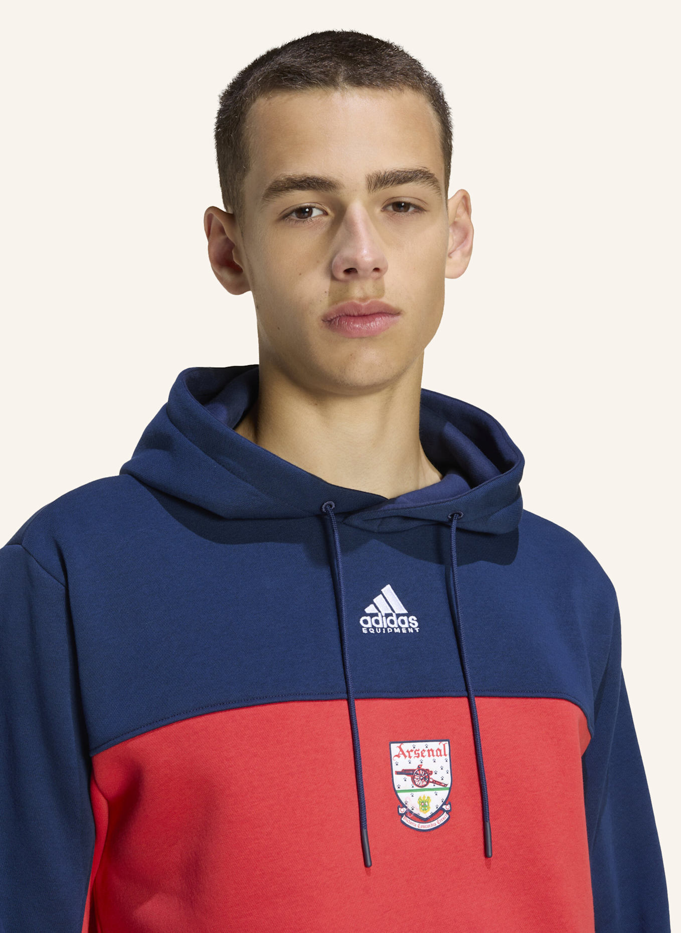adidas Originals ARSENAL 92-94 HOODIE: ROT/ BLAU