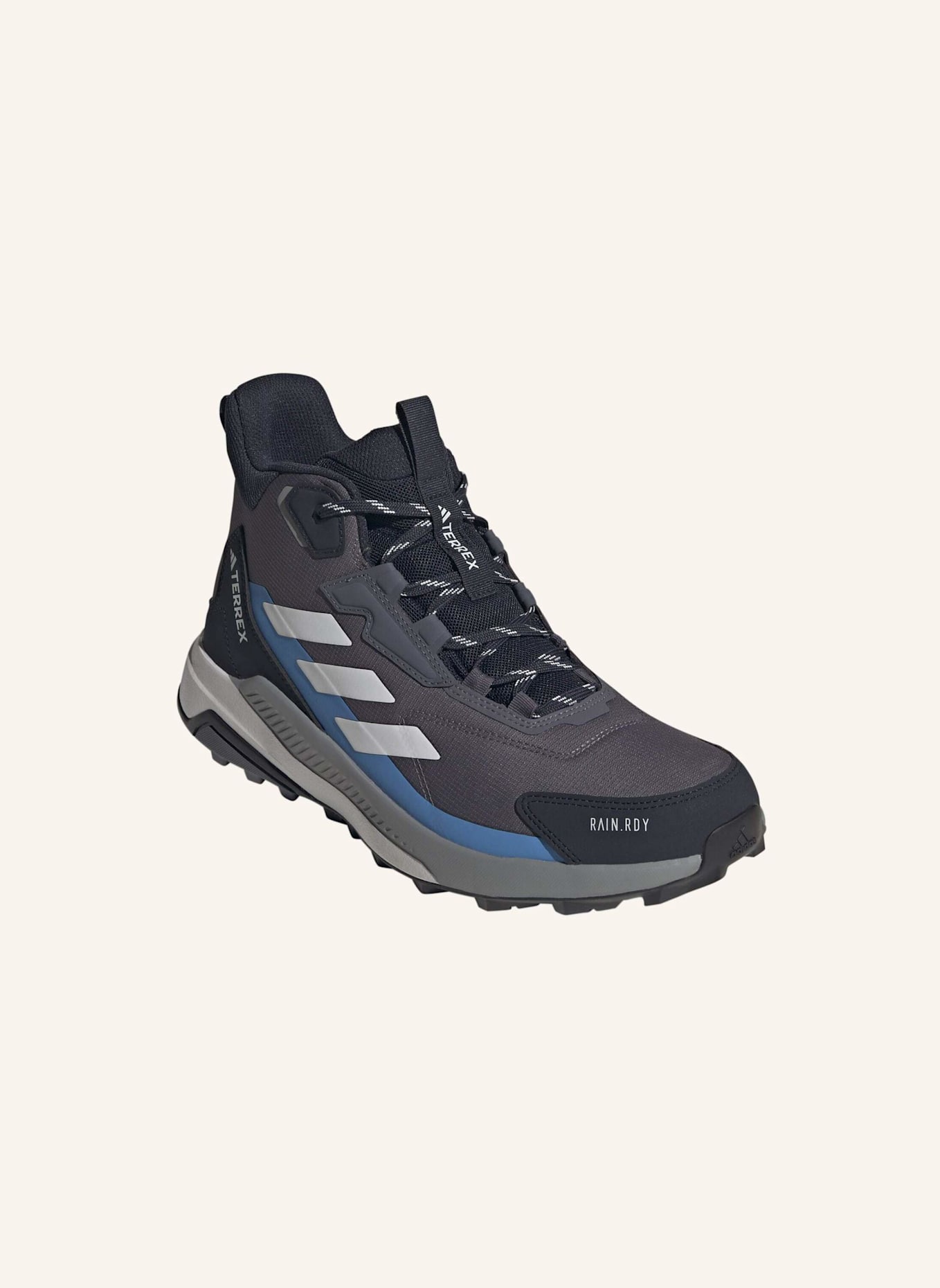 adidas TERREX TERREX ANYLANDER MID RAIN.RDY WANDERSCHUH: GRAU/ BLAU