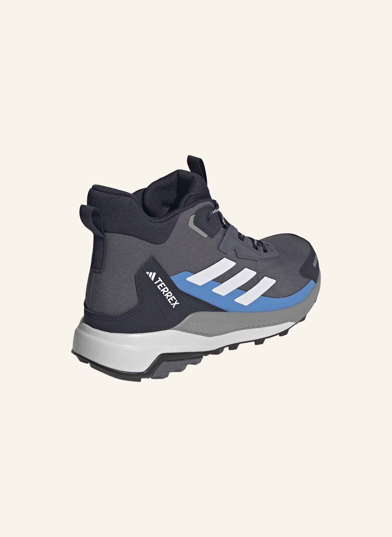 adidas TERREX TERREX ANYLANDER MID RAIN.RDY WANDERSCHUH: GRAU/ BLAU