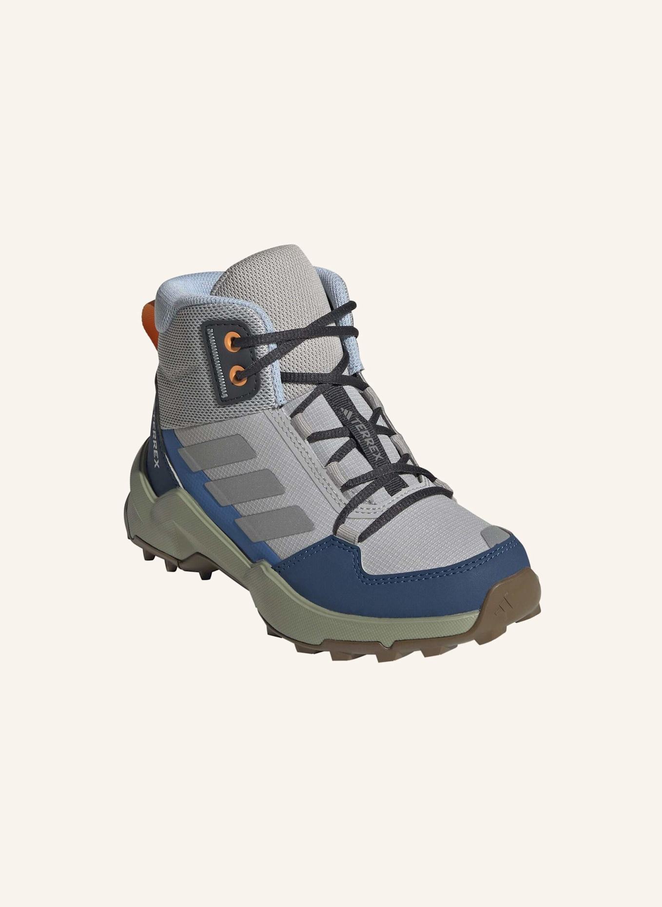 adidas TERREX TERREX AX4R MID WANDERSCHUH: GRAU/ SILBER/ BLAU