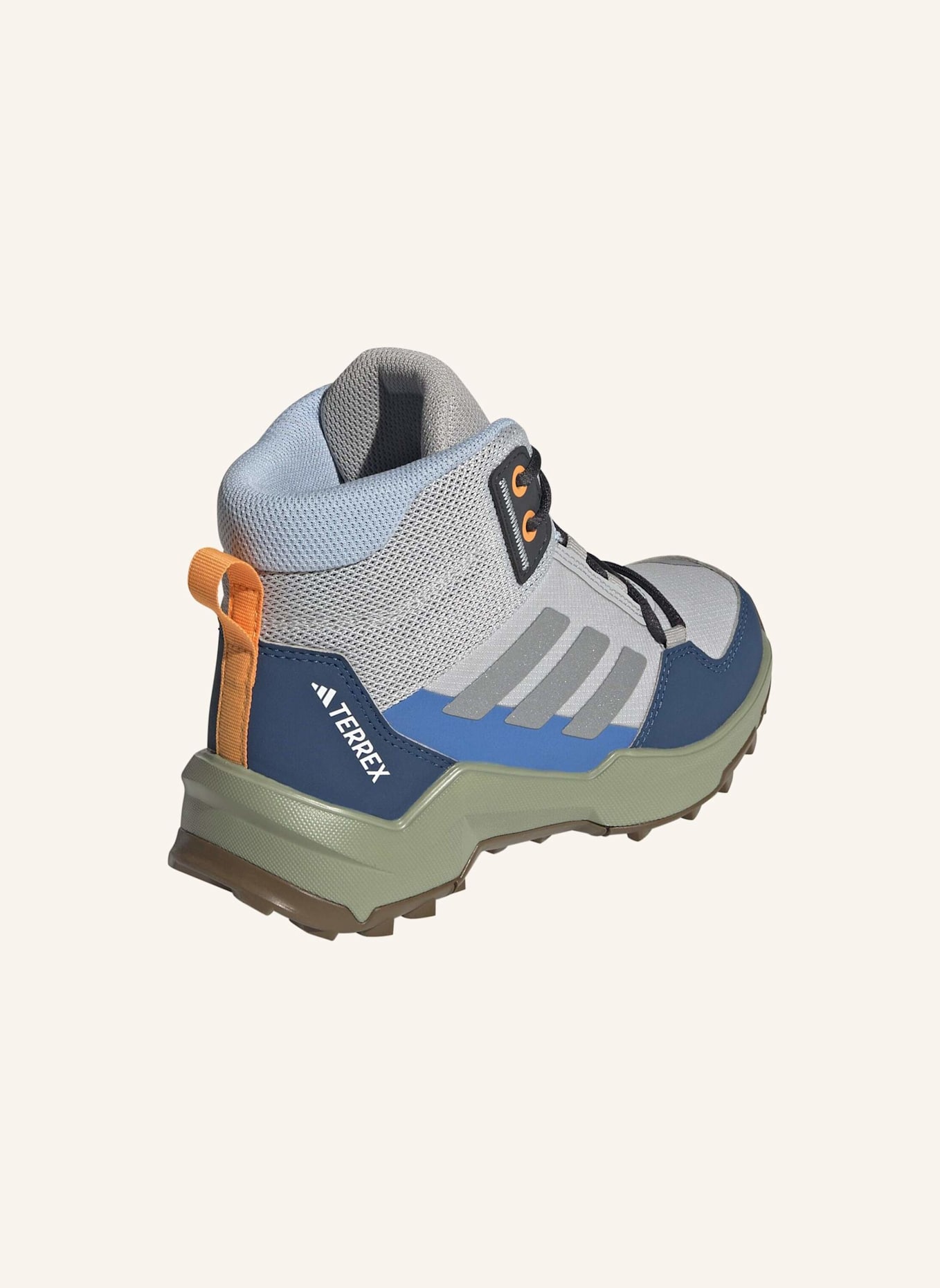 adidas TERREX TERREX AX4R MID WANDERSCHUH: GRAU/ SILBER/ BLAU