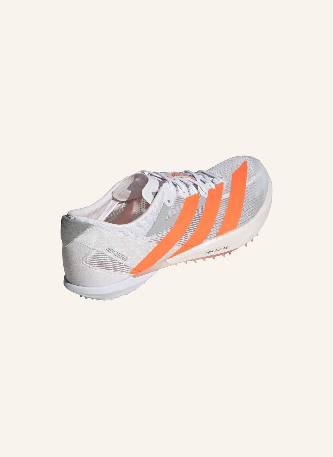 adidas ADIZERO AMBITION SCHUH: WEISS/ ORANGE/ ROT