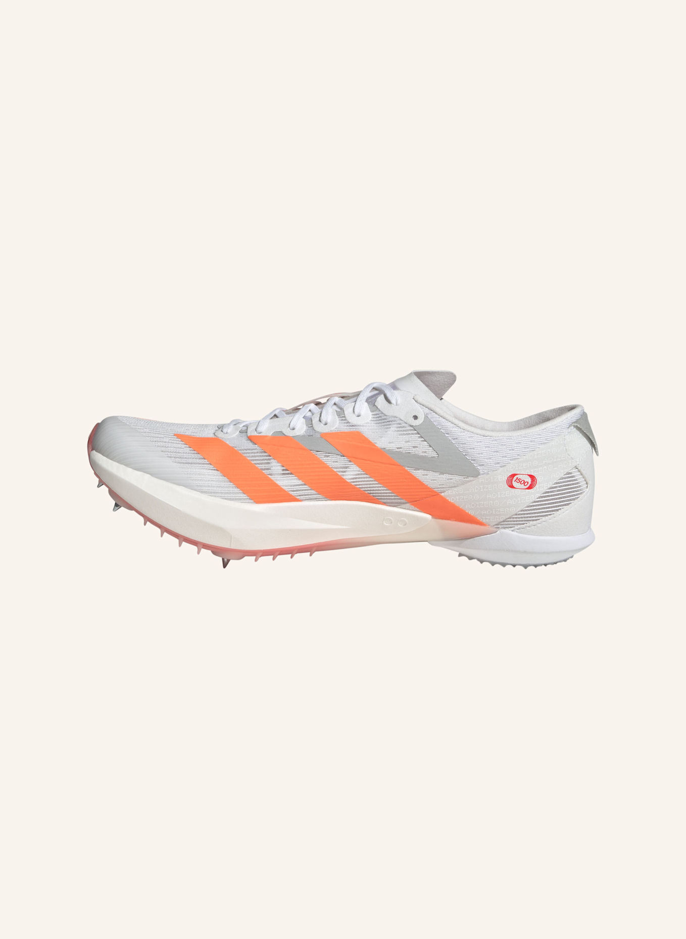 adidas ADIZERO AMBITION SCHUH: WEISS/ ORANGE/ ROT