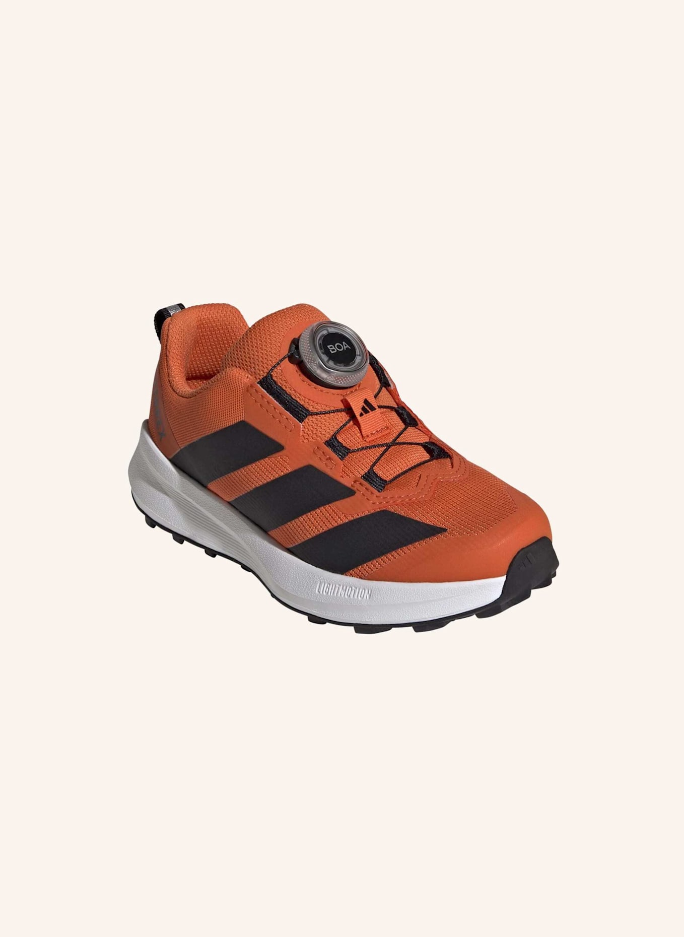 adidas TERREX TERREX AGRAVIC BOA KIDS TRAILRUNNING-SCHUH: ORANGE/ SCHWARZ/ WEISS