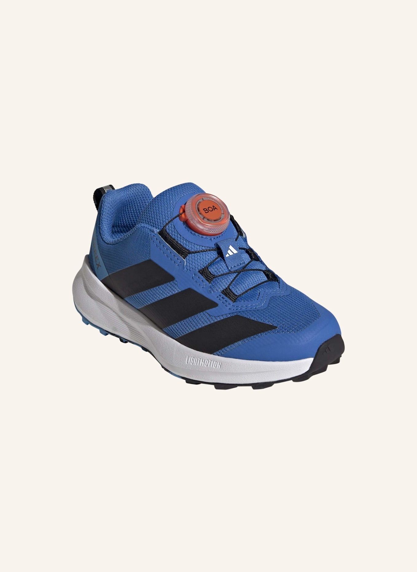 adidas TERREX TERREX AGRAVIC BOA KIDS TRAILRUNNING-SCHUH: ORANGE/ BLAU/ SCHWARZ