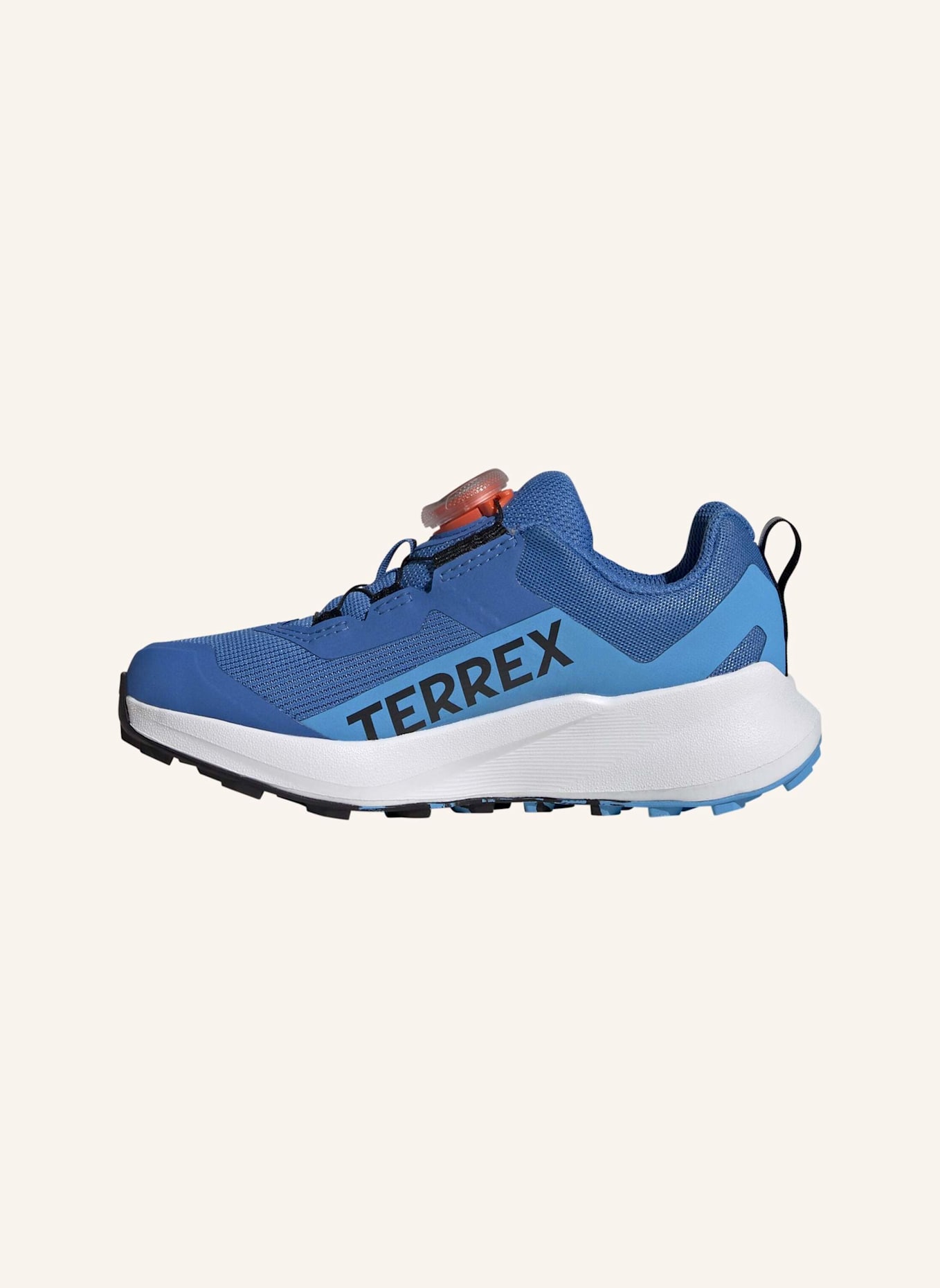 adidas TERREX TERREX AGRAVIC BOA KIDS TRAILRUNNING-SCHUH: ORANGE/ BLAU/ SCHWARZ