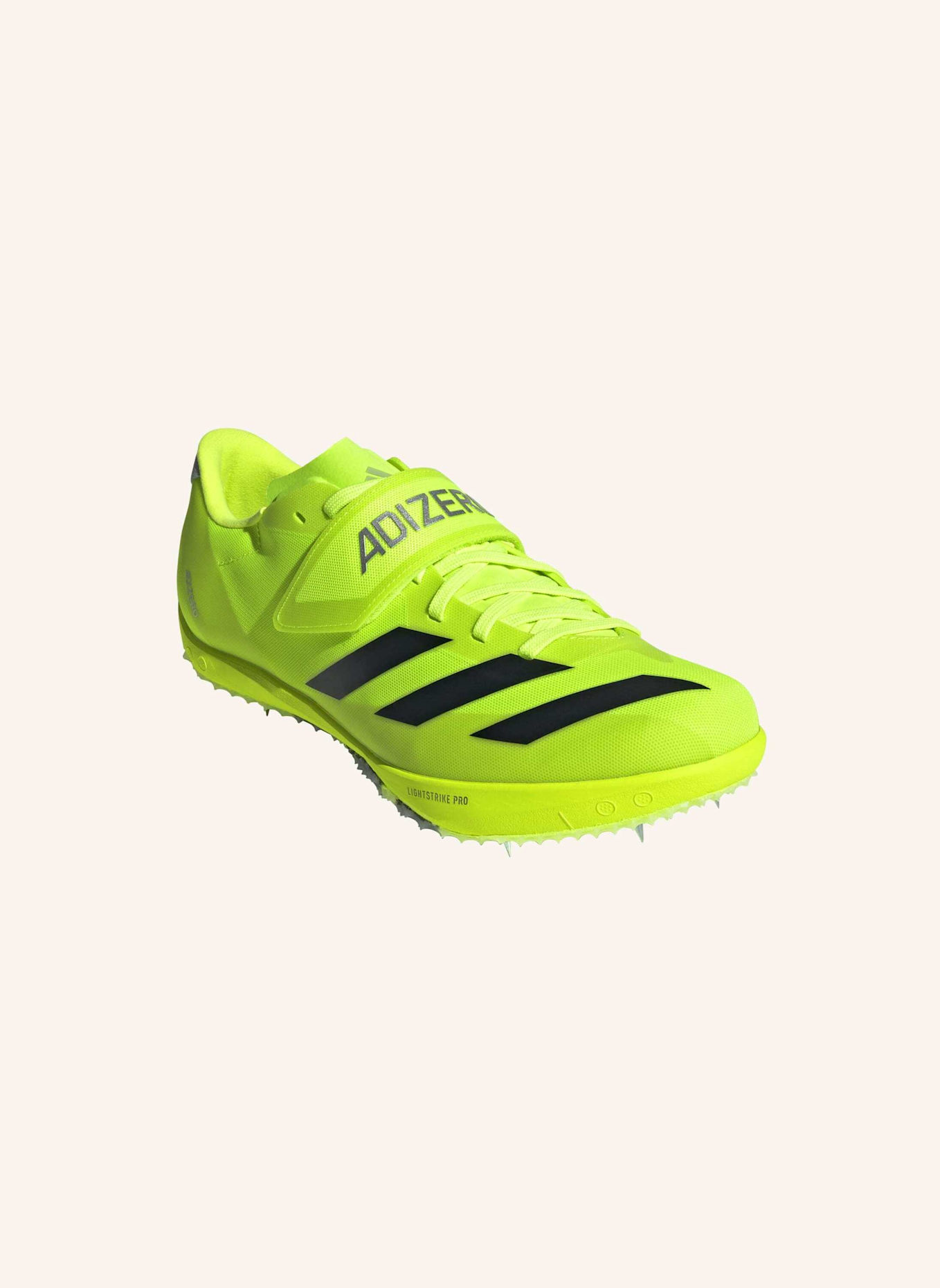 adidas ADIZERO HJ LEICHTATHLETIKSCHUH: SCHWARZ/ SILBER
