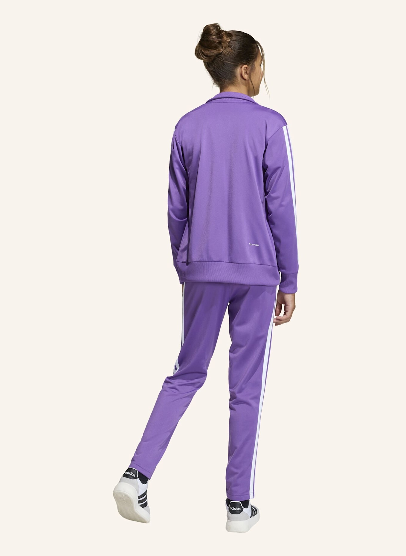 adidas SEASONAL ESSENTIALS TIBERIO 3-STREIFEN TRICOT KIDS TRAININGSANZUG: WEISS