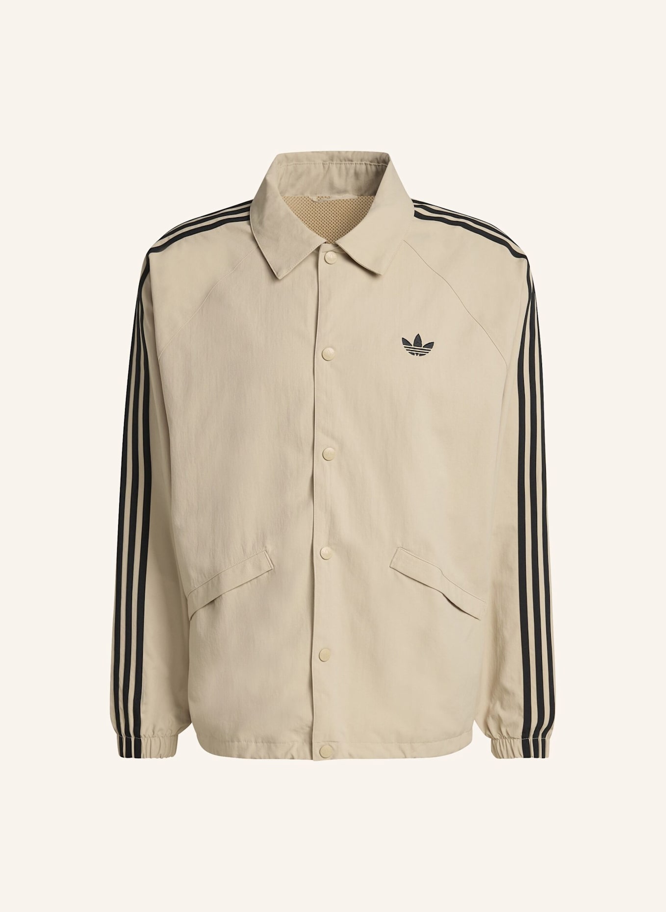 adidas Originals 3-STREIFEN COACH JACKE: BEIGE