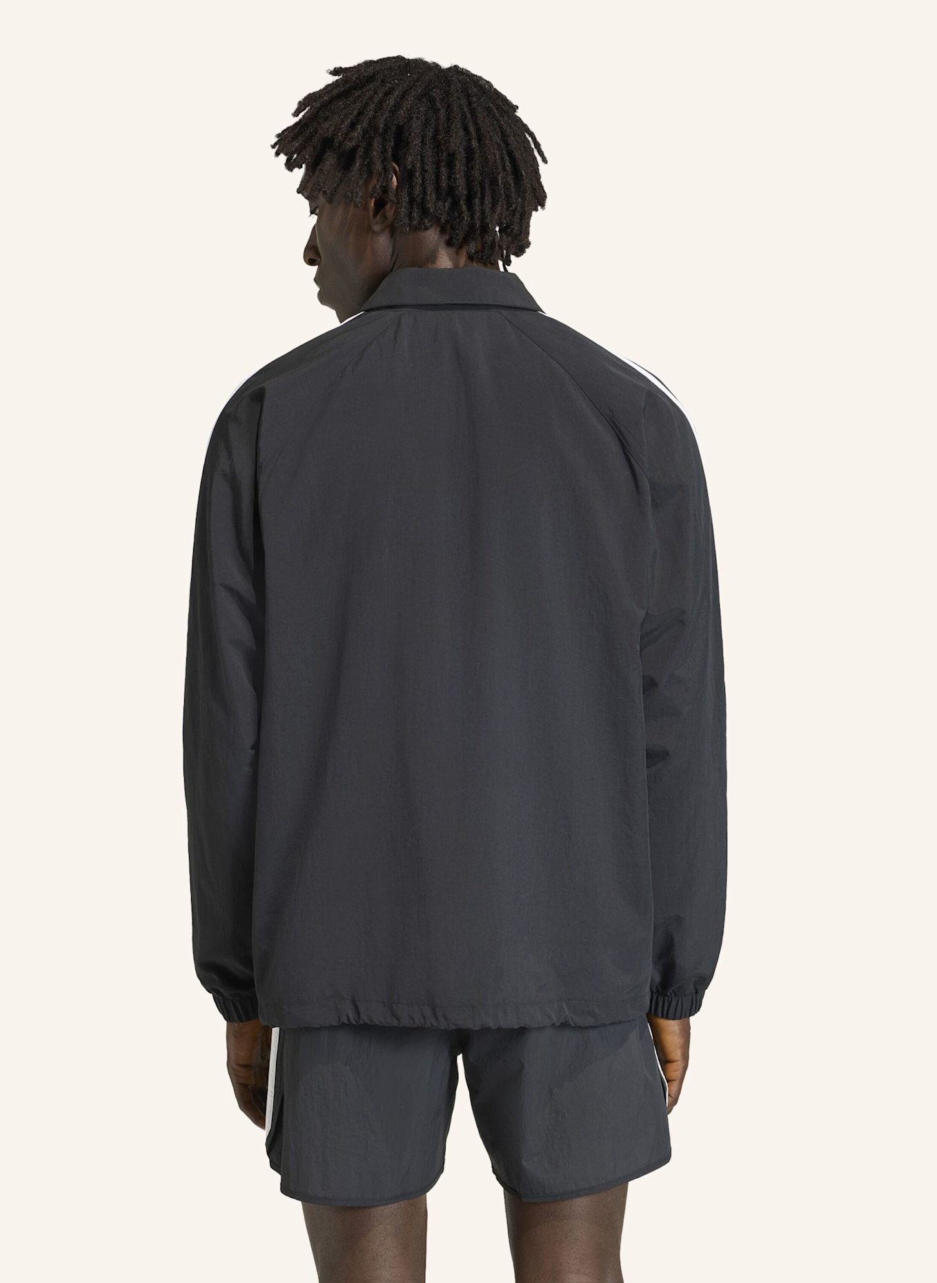 adidas Originals 3-STREIFEN COACH JACKE: SCHWARZ