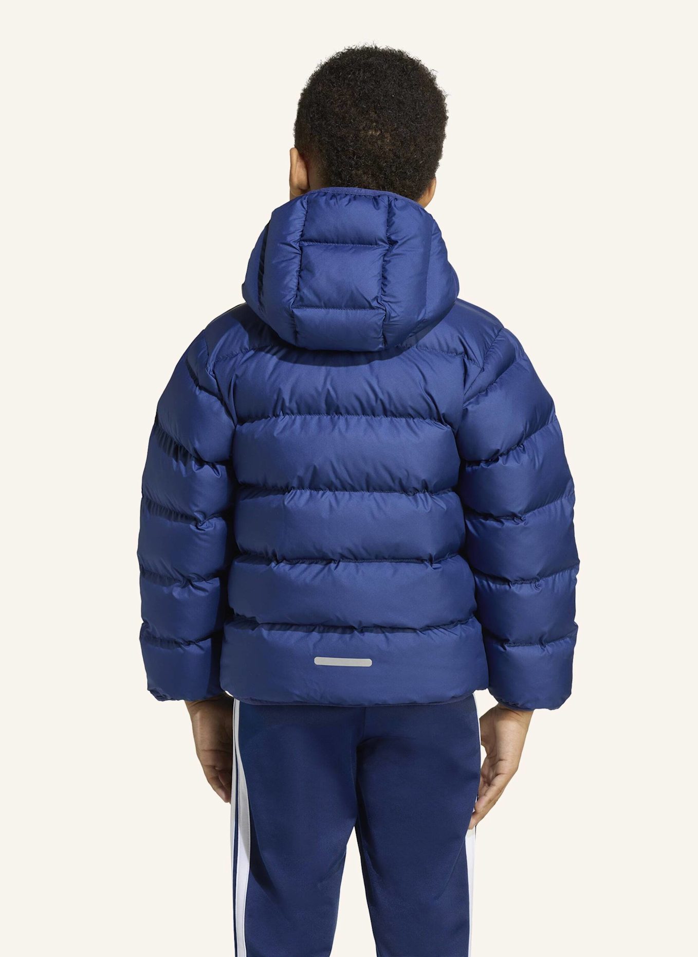 adidas KUNSTDAUNEN JACKE KINDER: DUNKELBLAU/ BLAU/ NEONBLAU