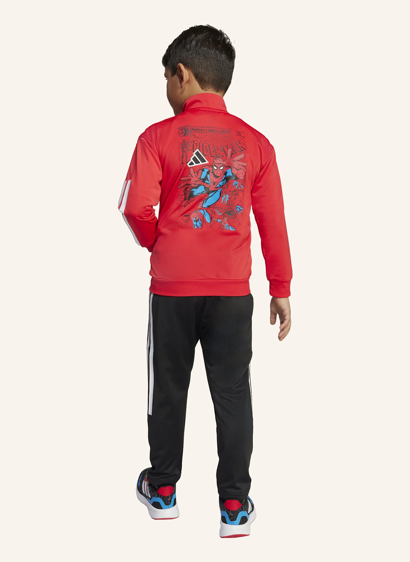 adidas MARVEL SPIDER-MAN TRAININGSANZUG KINDER: WEISS