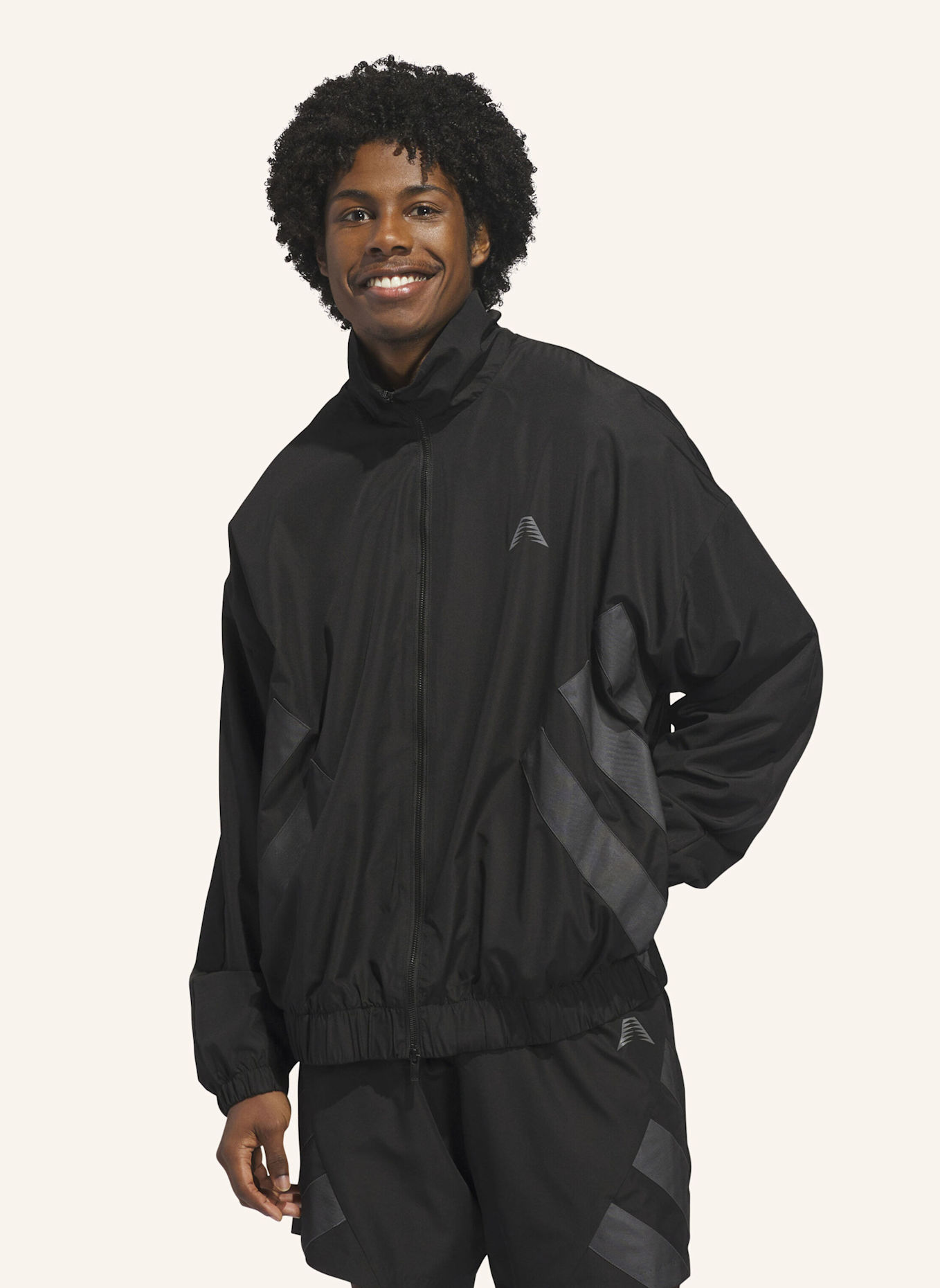 adidas ANTHONY EDWARDS REFLECTIVE JACKE: SCHWARZ