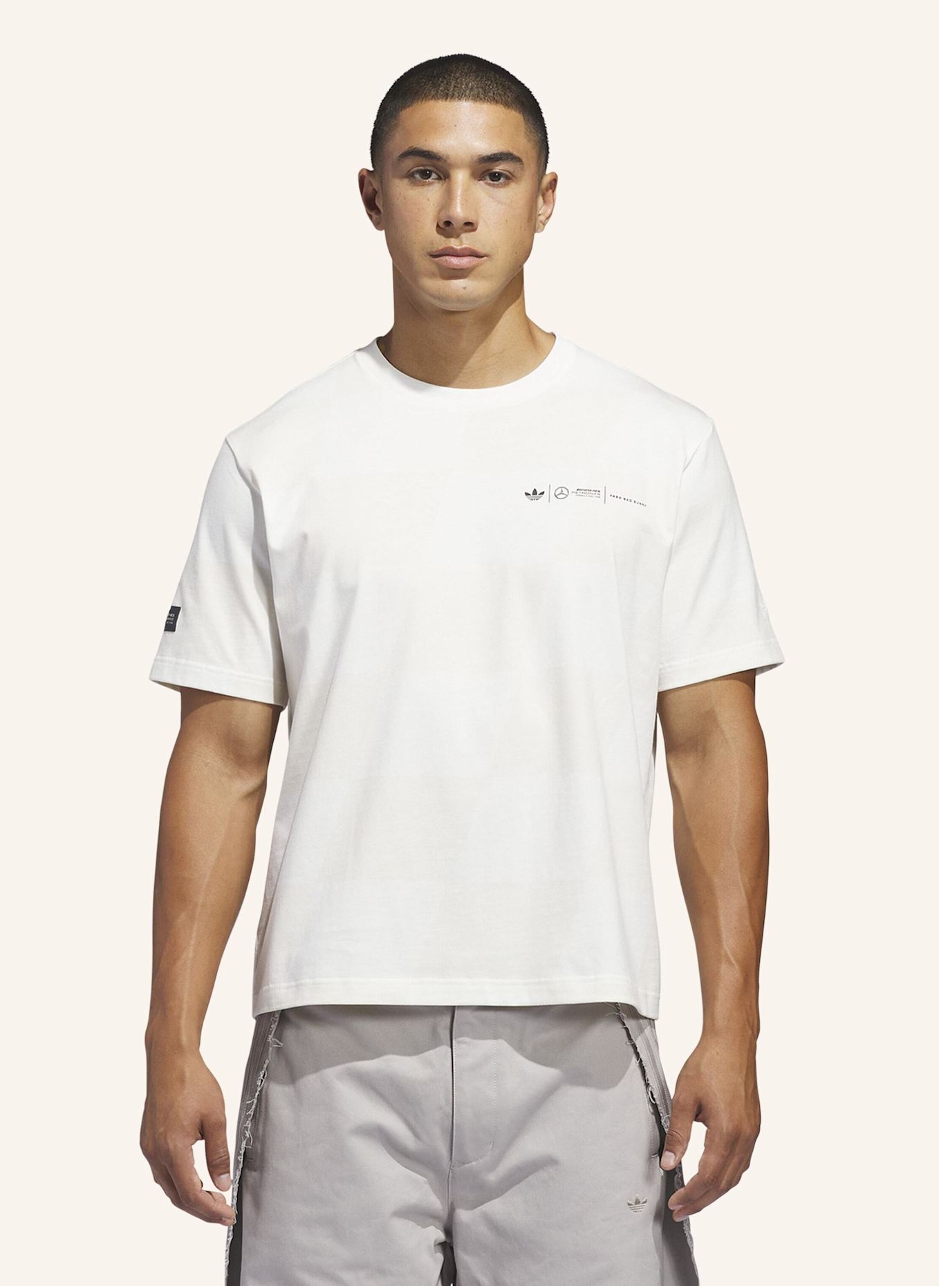 adidas Originals BAD BUNNY X MERCEDES T-SHIRT: WEISS